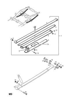 REAR SPRING ATTACHING PARTS