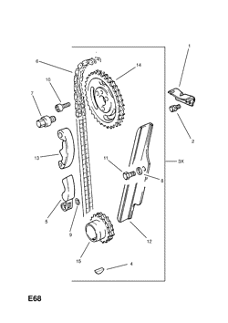 TIMING CHAIN,GEAR AND PULLEYS