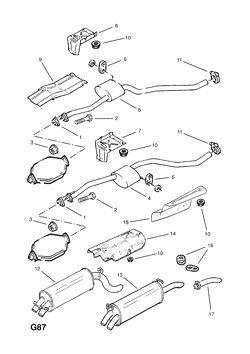 EXHAUST PIPE,SILENCER AND CATALYTIC CONVERTER (CONTD.)