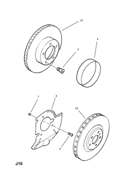FRONT BRAKE DISC AND SHIELD