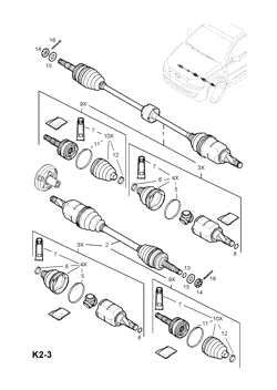 FRONT AXLE DRIVE SHAFT
