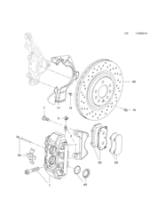 FRONT BRAKE DISC AND CALIPER