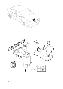 EXHAUST MANIFOLD AND CATALYTIC CONVERTER (CONTD.)
