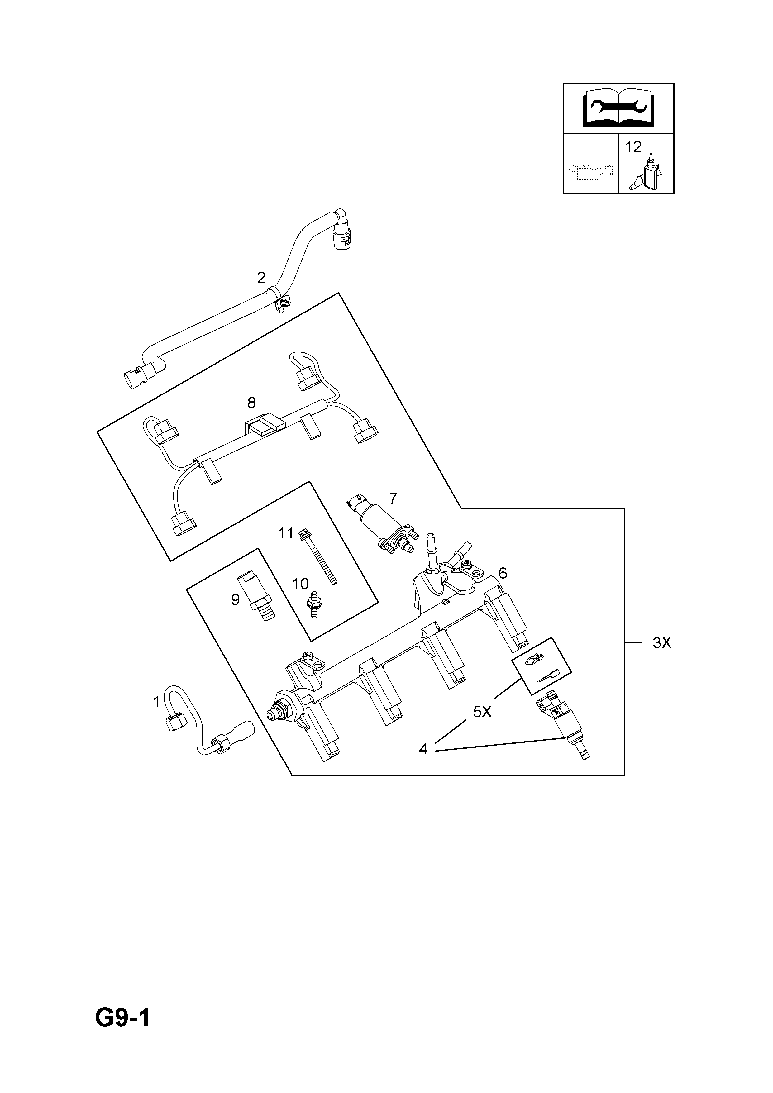 FUEL INJECTION DISTRIBUTION <small><i>[Z22YH[LCH] PETROL ENGINE]</i></small>