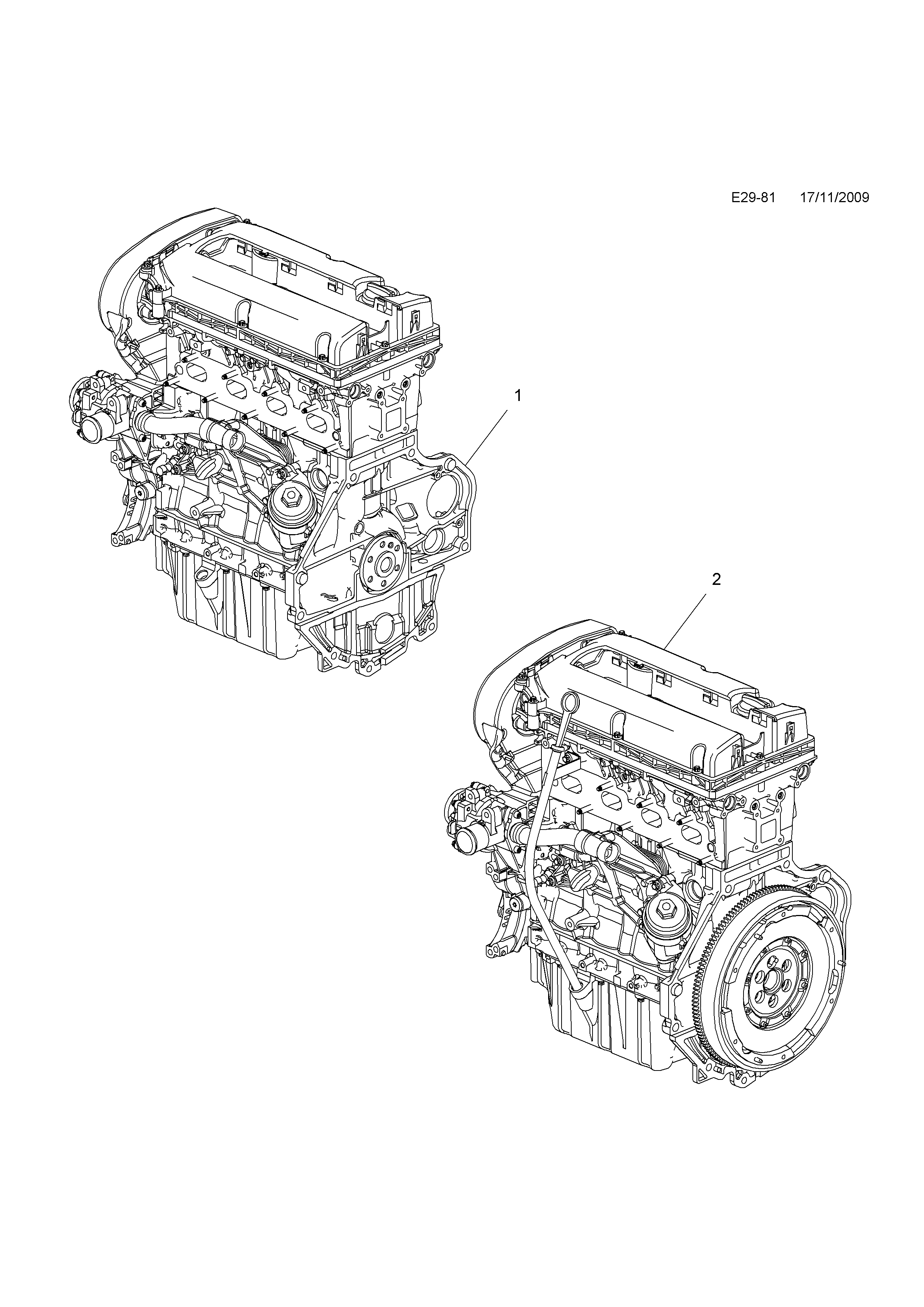 ENGINE ASSEMBLY (EXCHANGE) <small><i>[FOR OPEL/VAUXHALL]</i></small>