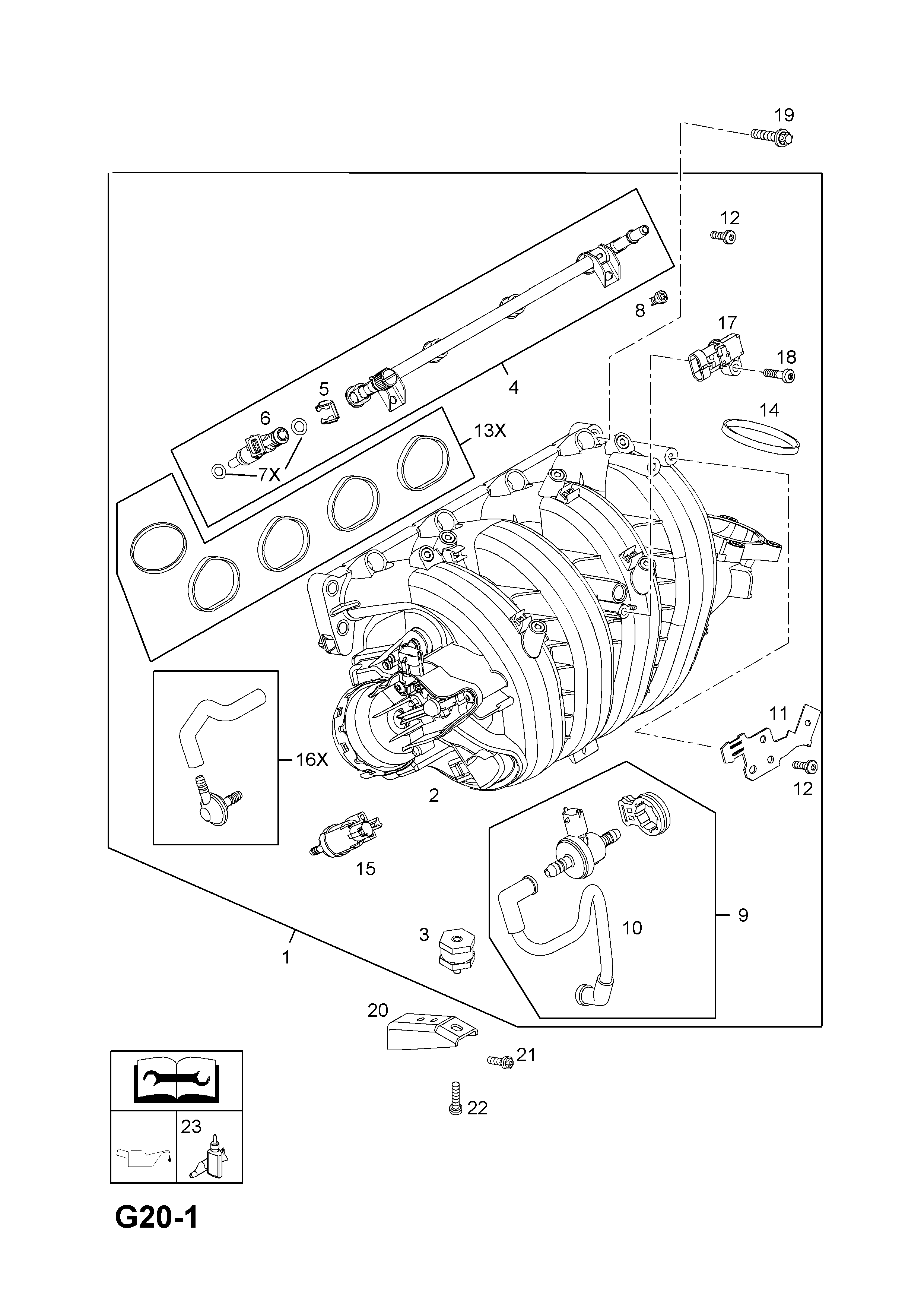 INDUCTION MANIFOLD (CONTD.) <small><i>[Z18XER[2H0] PETROL ENGINE]</i></small>