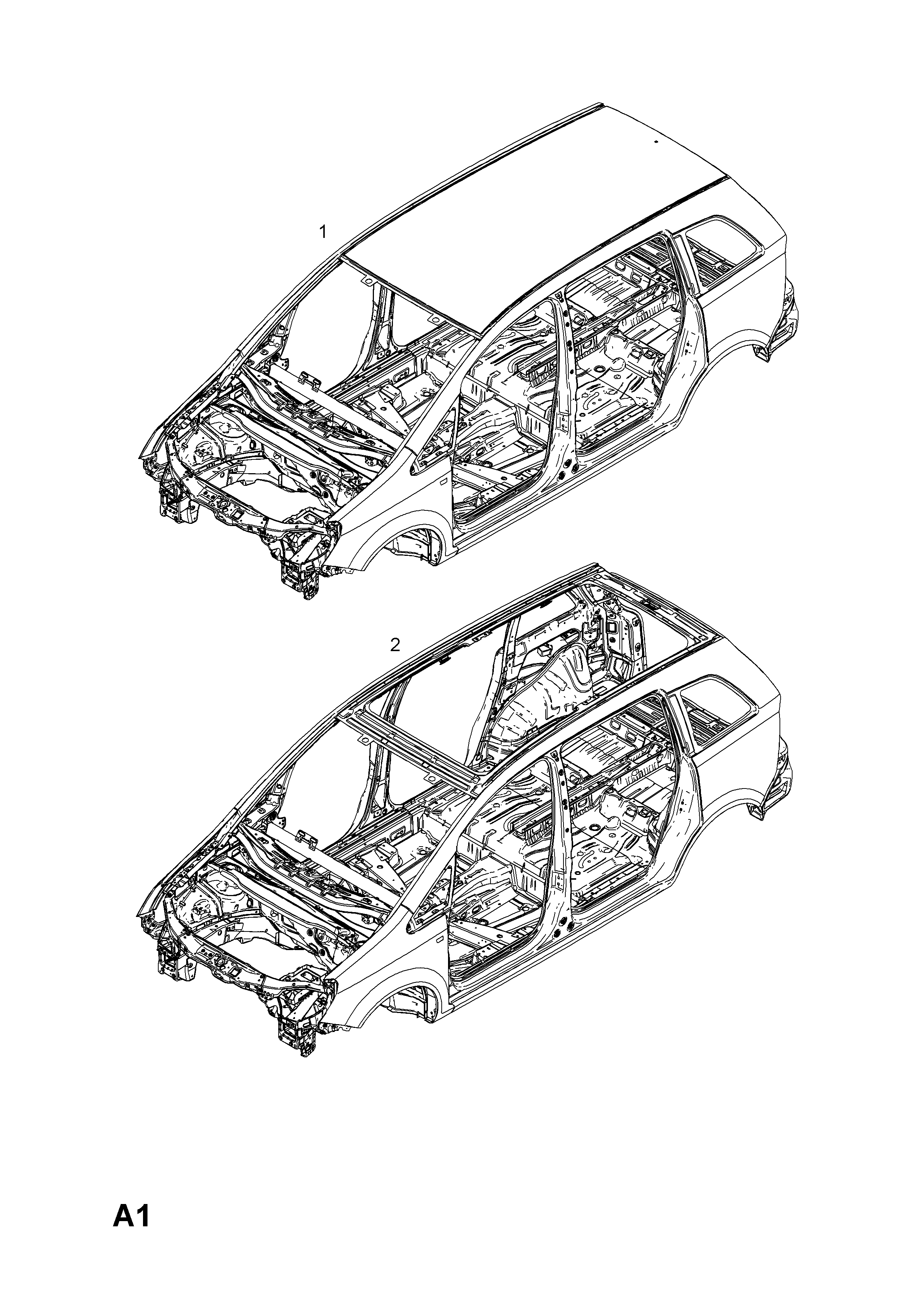 BODY SHELL <small><i>[EXCEPT LIGHT AND STORAGE ROOF]</i></small>