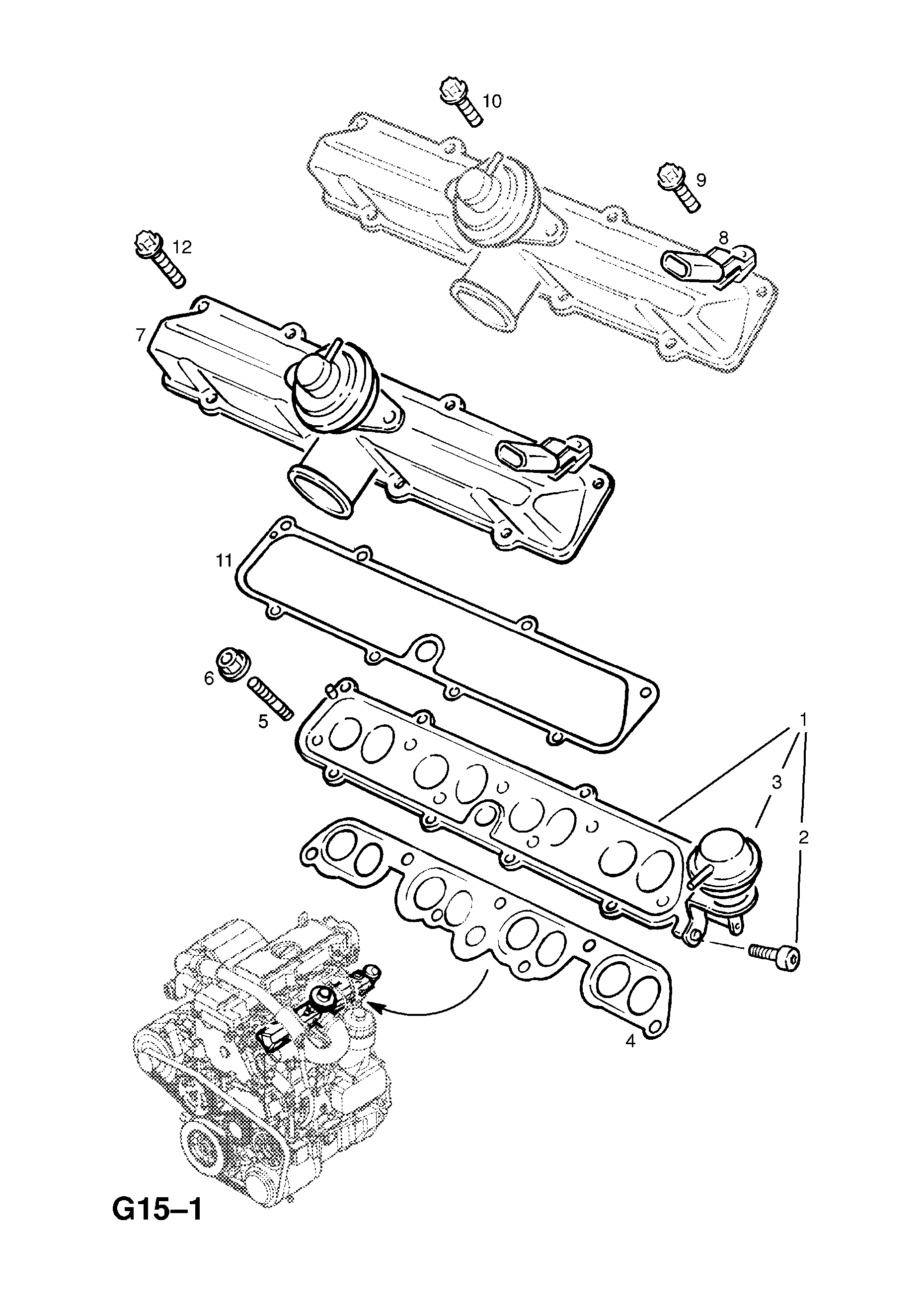 INDUCTION MANIFOLD (CONTD.) <small><i>[X22DTH TURBO-DIESEL ENGINE]</i></small>