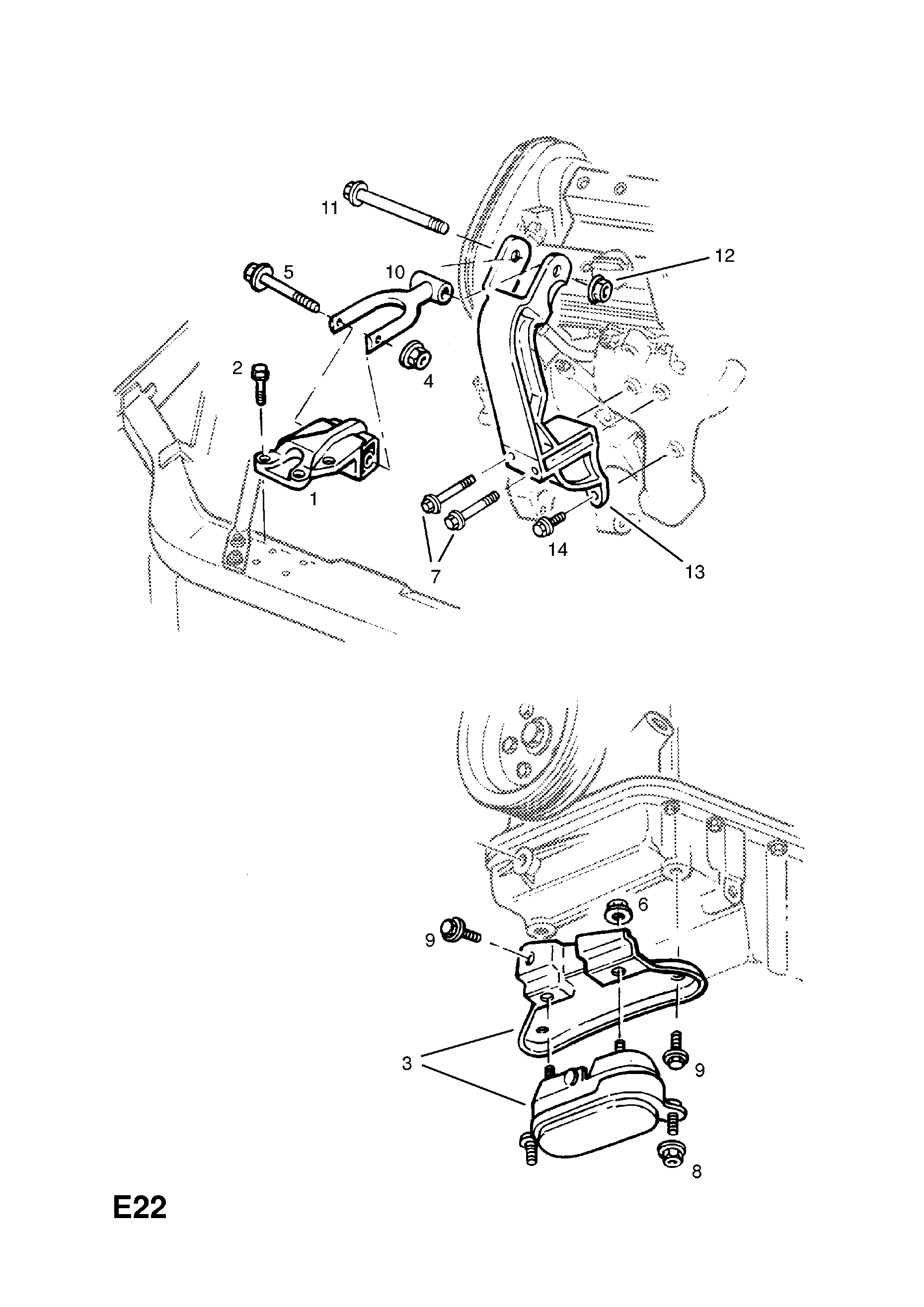 ENGINE MOUNTINGS <small><i>[FRONT MOUNTINGS]</i></small>