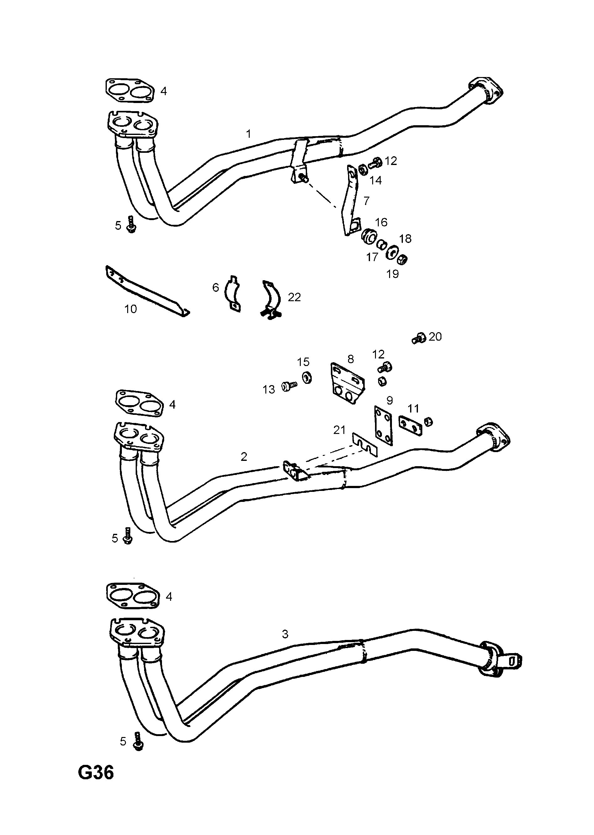 EXHAUST PIPE,SILENCER AND CATALYTIC CONVERTER <small><i>[C20NE[LE4] PETROL ENGINE]</i></small>