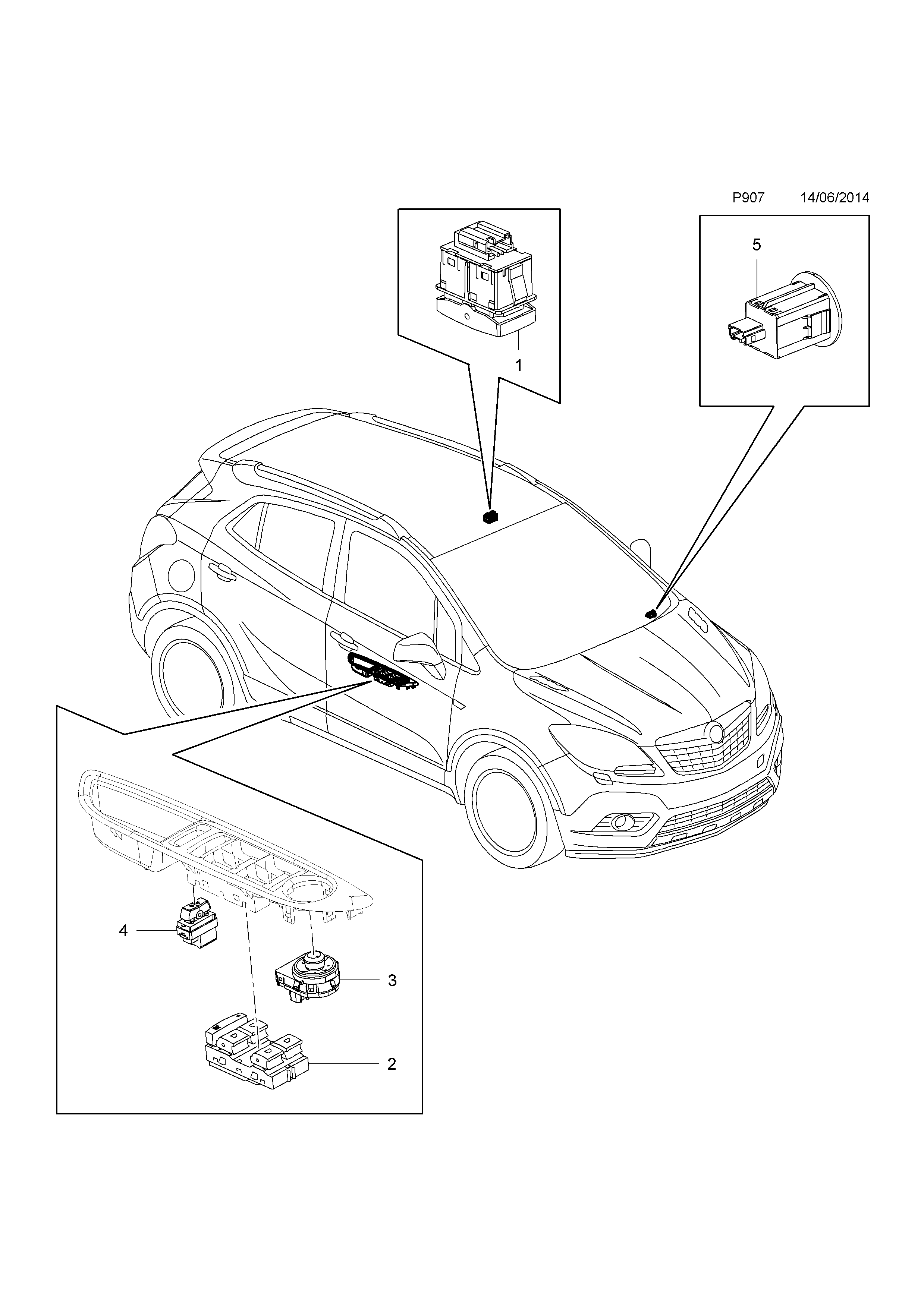 INTERIOR SWITCHES <small><i>[PASSENGER AIRBAG DISABLE SWITCH]</i></small>