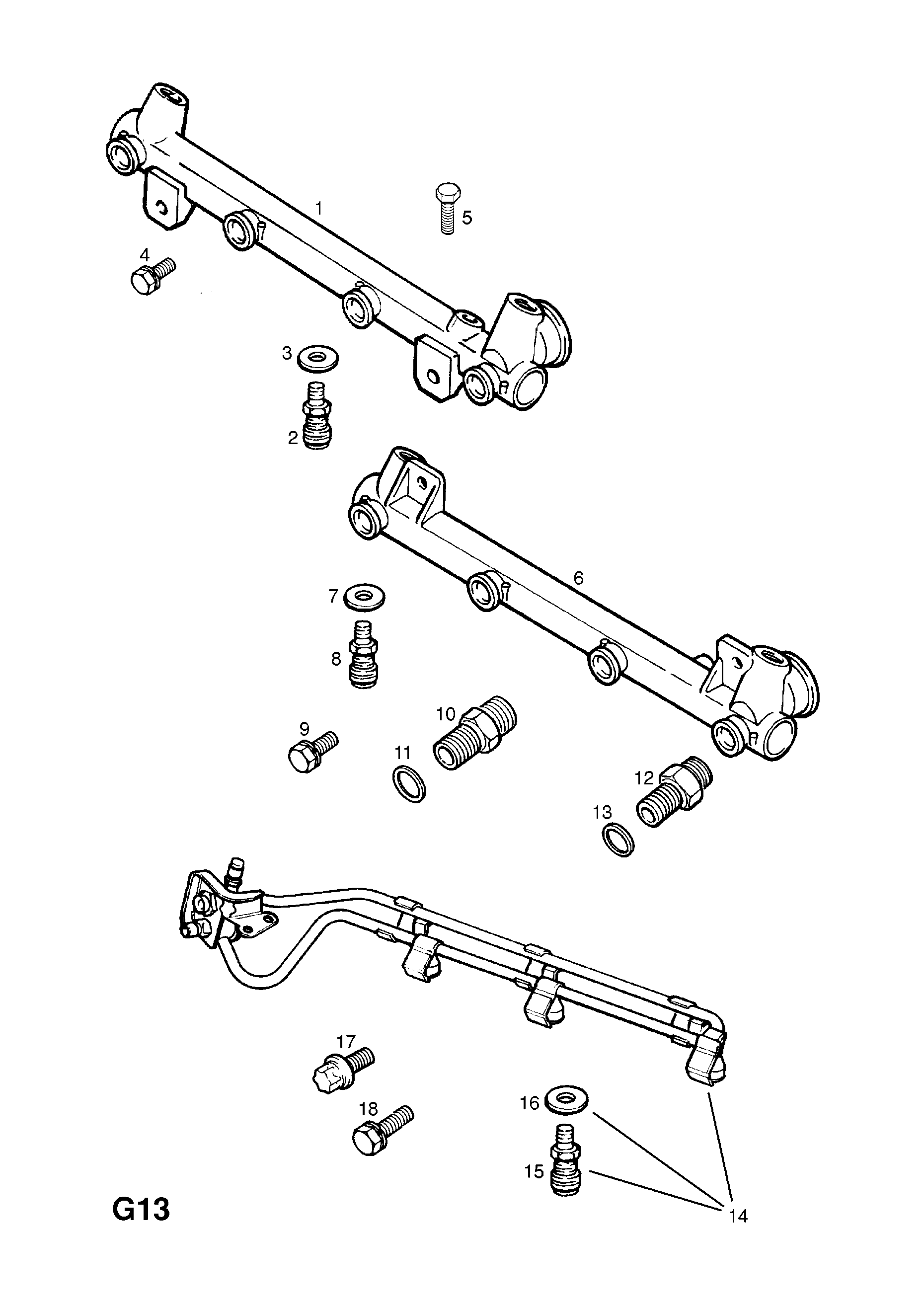 INJECTOR PIPES (CONTD.) <small><i>[X25XE[L80],Y26SE[LY9] ENGINES]</i></small>