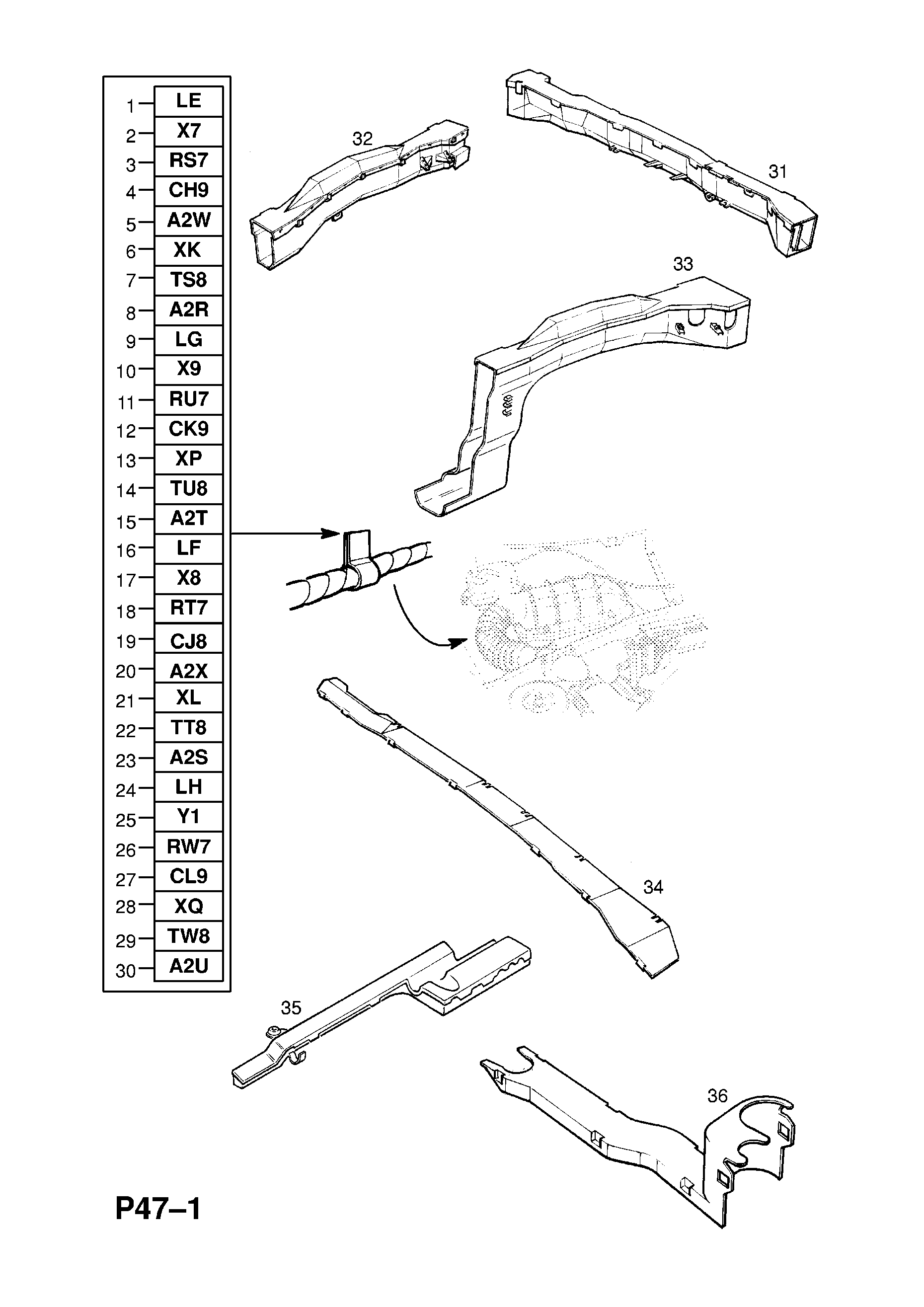 CABLAGGIO INIEZIONE COMBUSTIBILE <small><i>[MOTORE X18XE[L79]]</i></small>