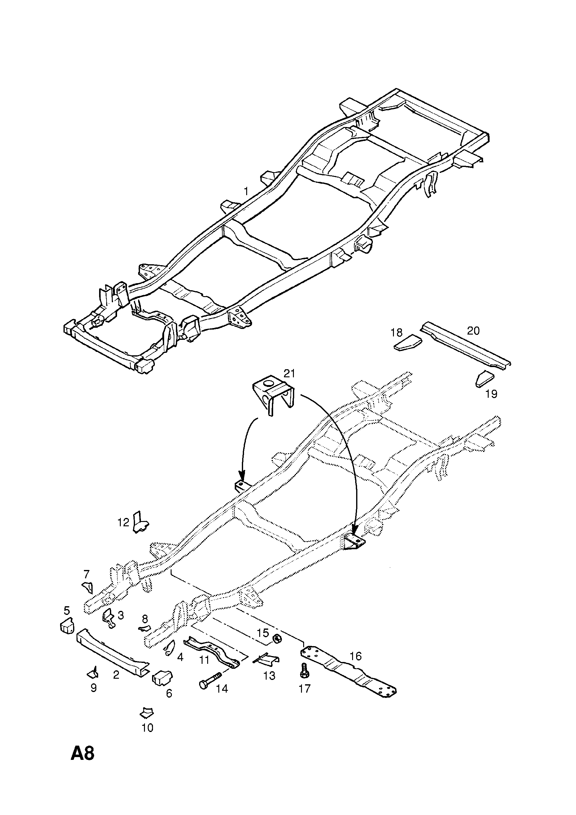 CHASSIS FRAME <small><i>[4 DOOR GF]</i></small>
