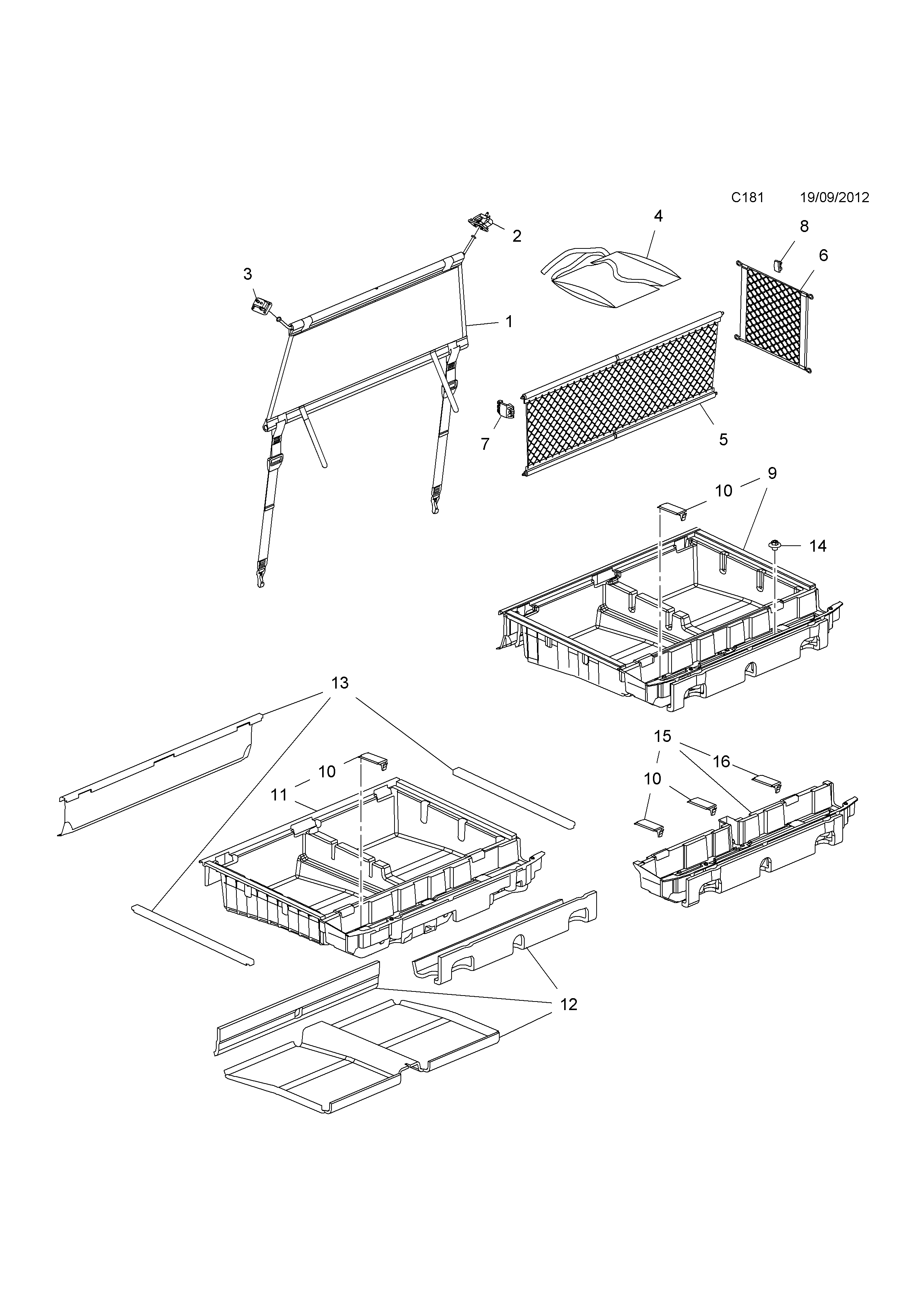 CARGO RESTRAINT <small><i>[LOAD FLOOR (FOR PRODUCTION OPTION CODE ZP2)]</i></small>