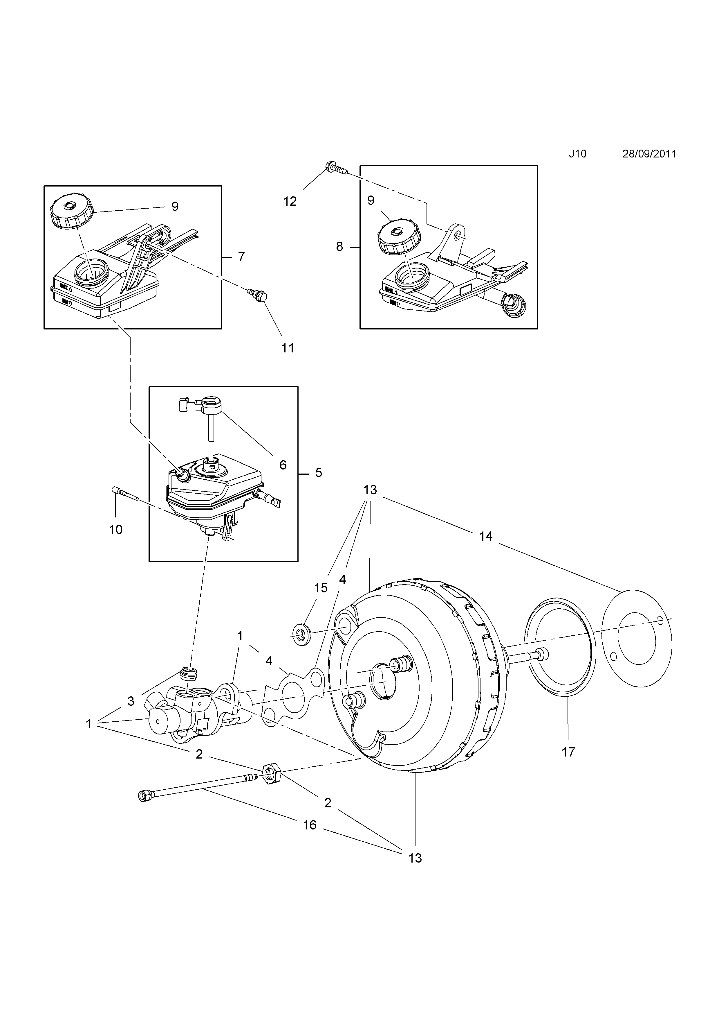 BRAKE MAIN CYLINDER <small><i>[FOR ELECTRONIC STABILITY PROGRAM]</i></small>