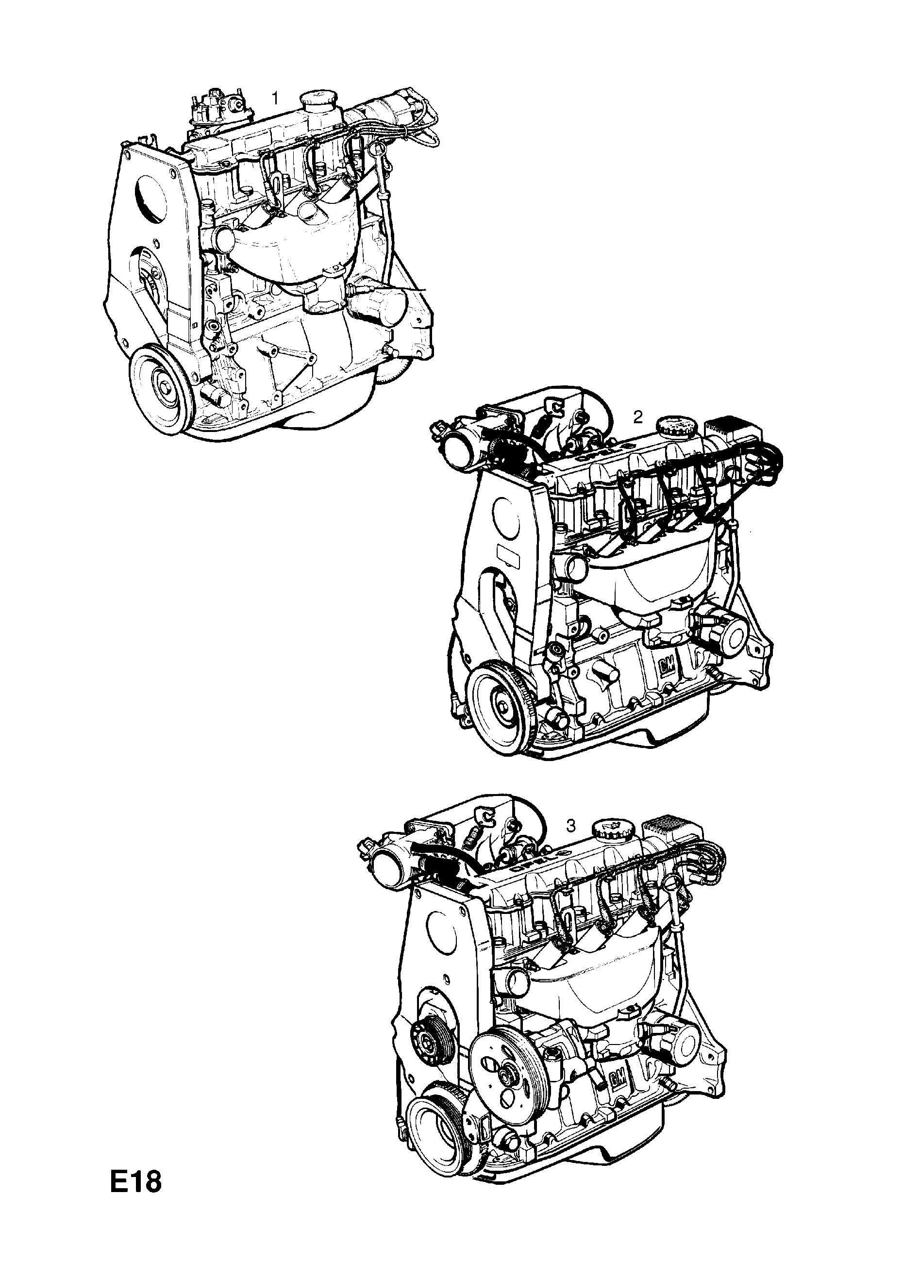 ENGINE ASSEMBLY <small><i>[C14NZ[2H6],X14SZ[2H6] WITH MANUAL TRANSMISSION EXCEPT AIR CONDITIONING]</i></small>