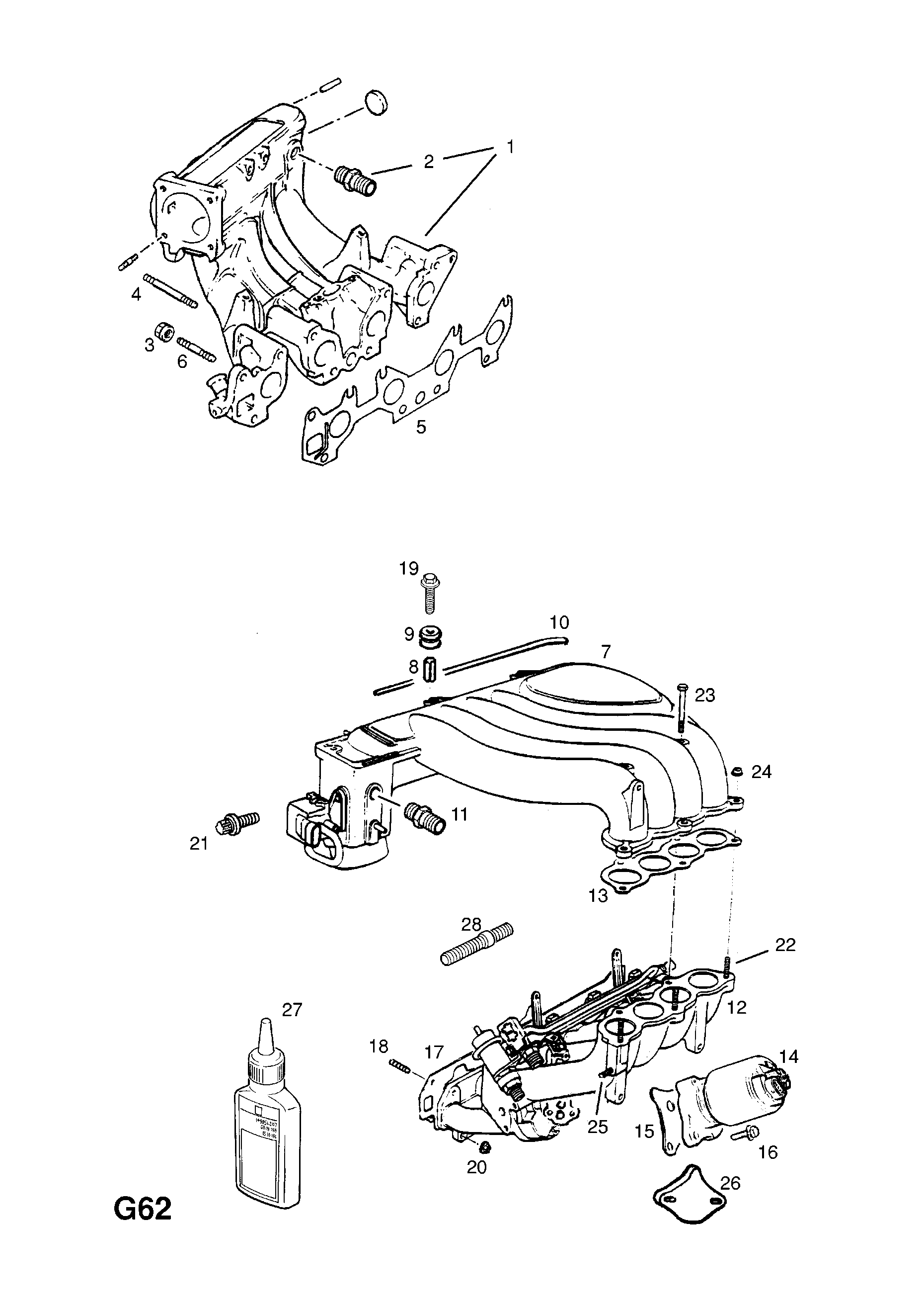 INDUCTION MANIFOLD (CONTD.) <small><i>[C14SEL[L95] ENGINE]</i></small>