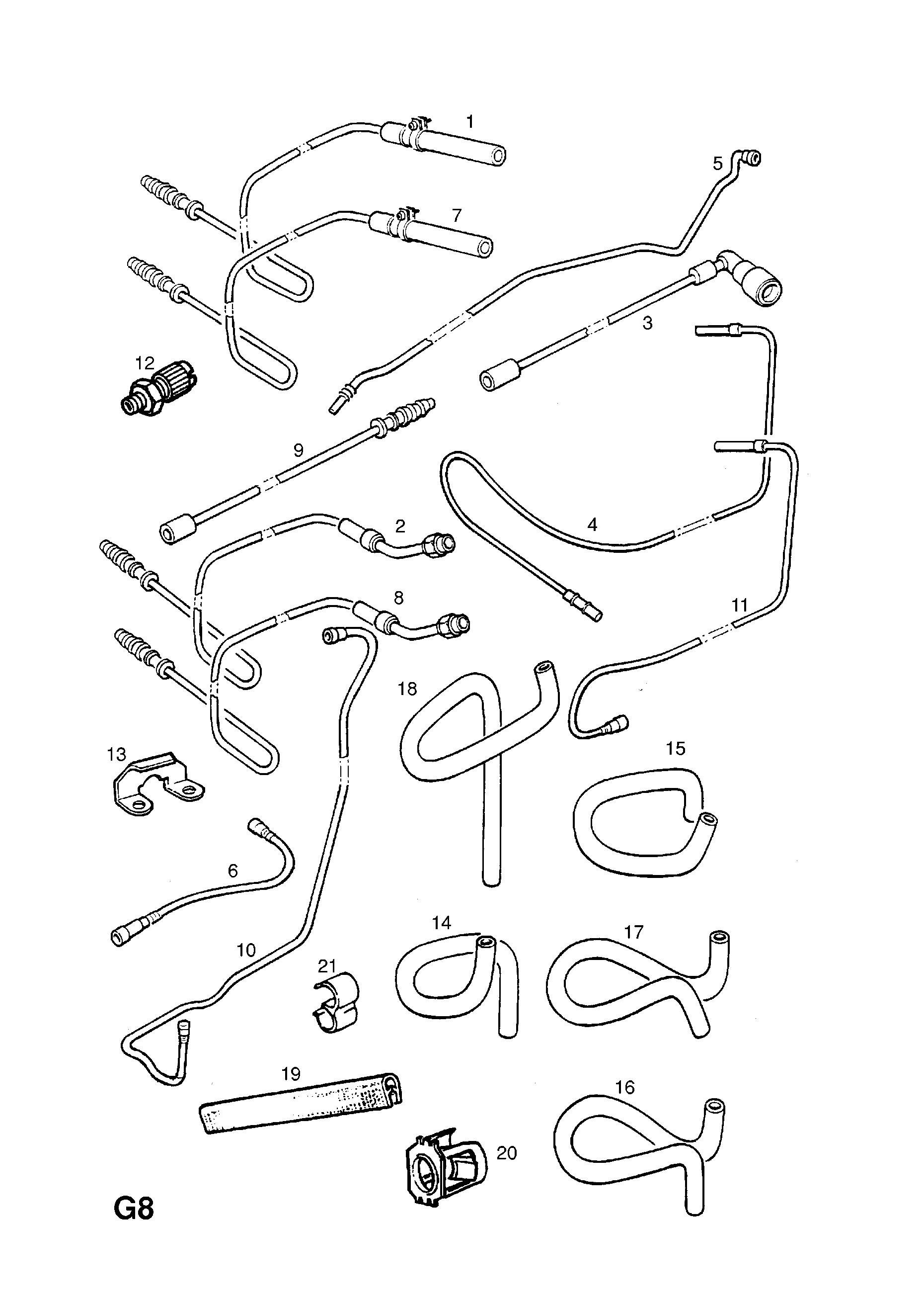 FUEL PIPES AND FITTINGS (CONTD.) <small><i>[C14NZ[2H6],X14SZ[2H6],C14SE[L48] ENGINES]</i></small>