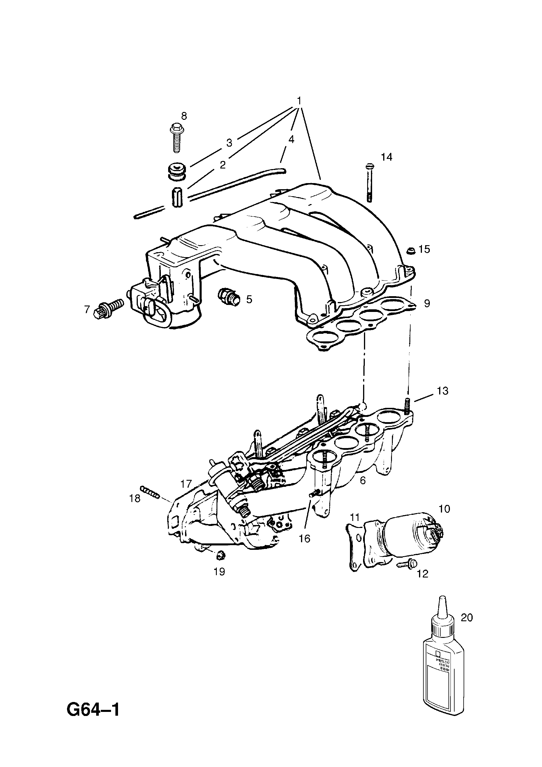 INDUCTION MANIFOLD (CONTD.) <small><i>[X16XE[L91] ENGINE]</i></small>