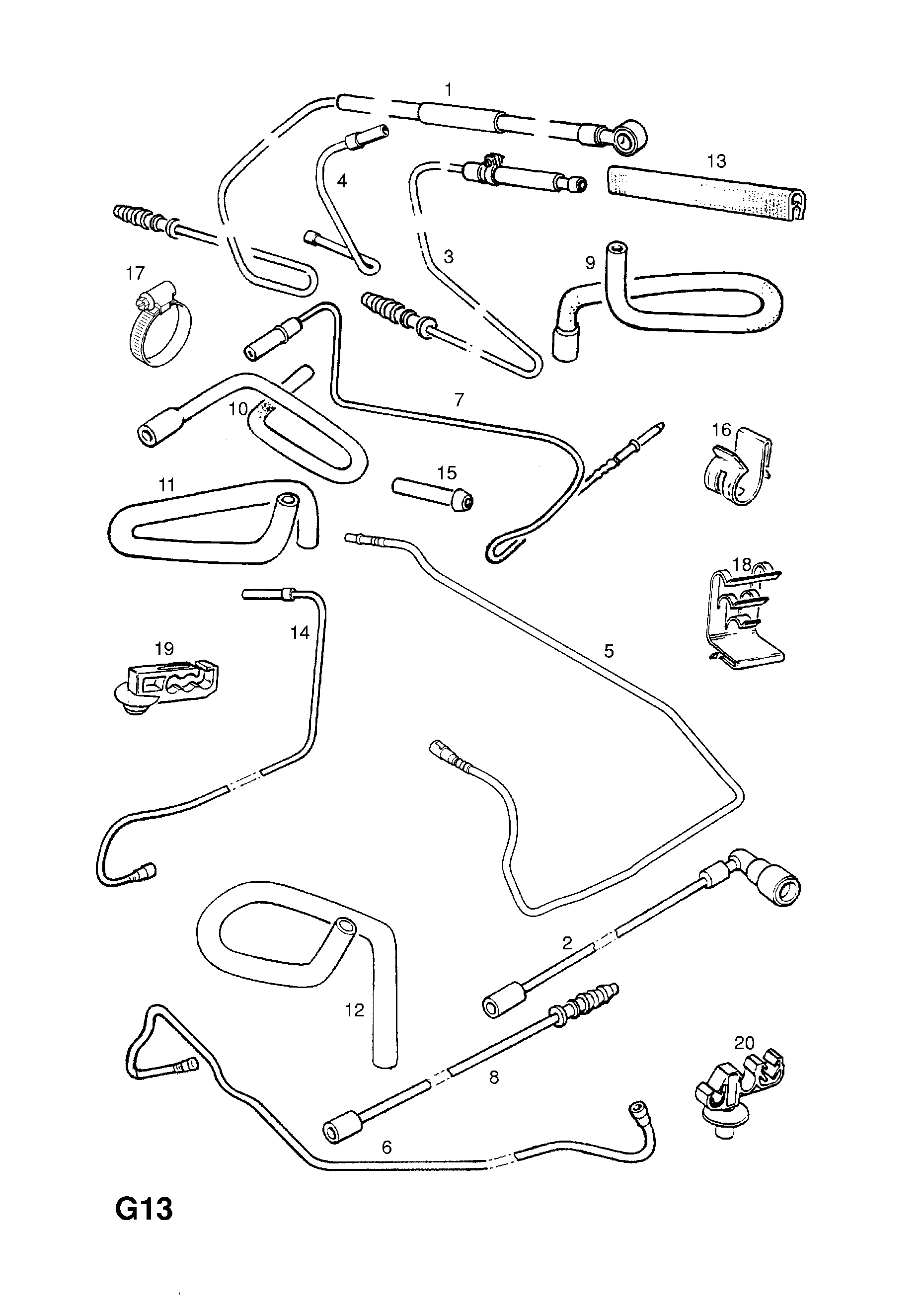 FUEL PIPES AND FITTINGS (CONTD.) <small><i>[17D[LU7],X17D[2H7] ENGINES COMBO,HATCH,VAN (71,73,78,79,F25,F08,F68,M68)]</i></small>