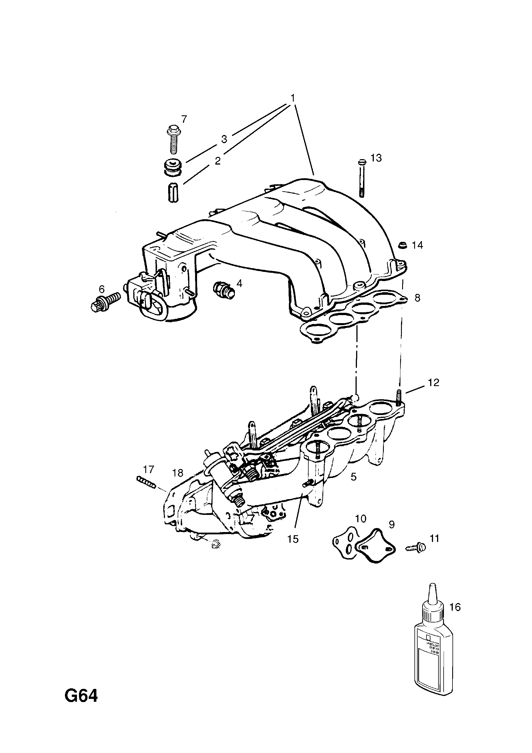 INDUCTION MANIFOLD (CONTD.) <small><i>[C16SEL[L91] ENGINE]</i></small>