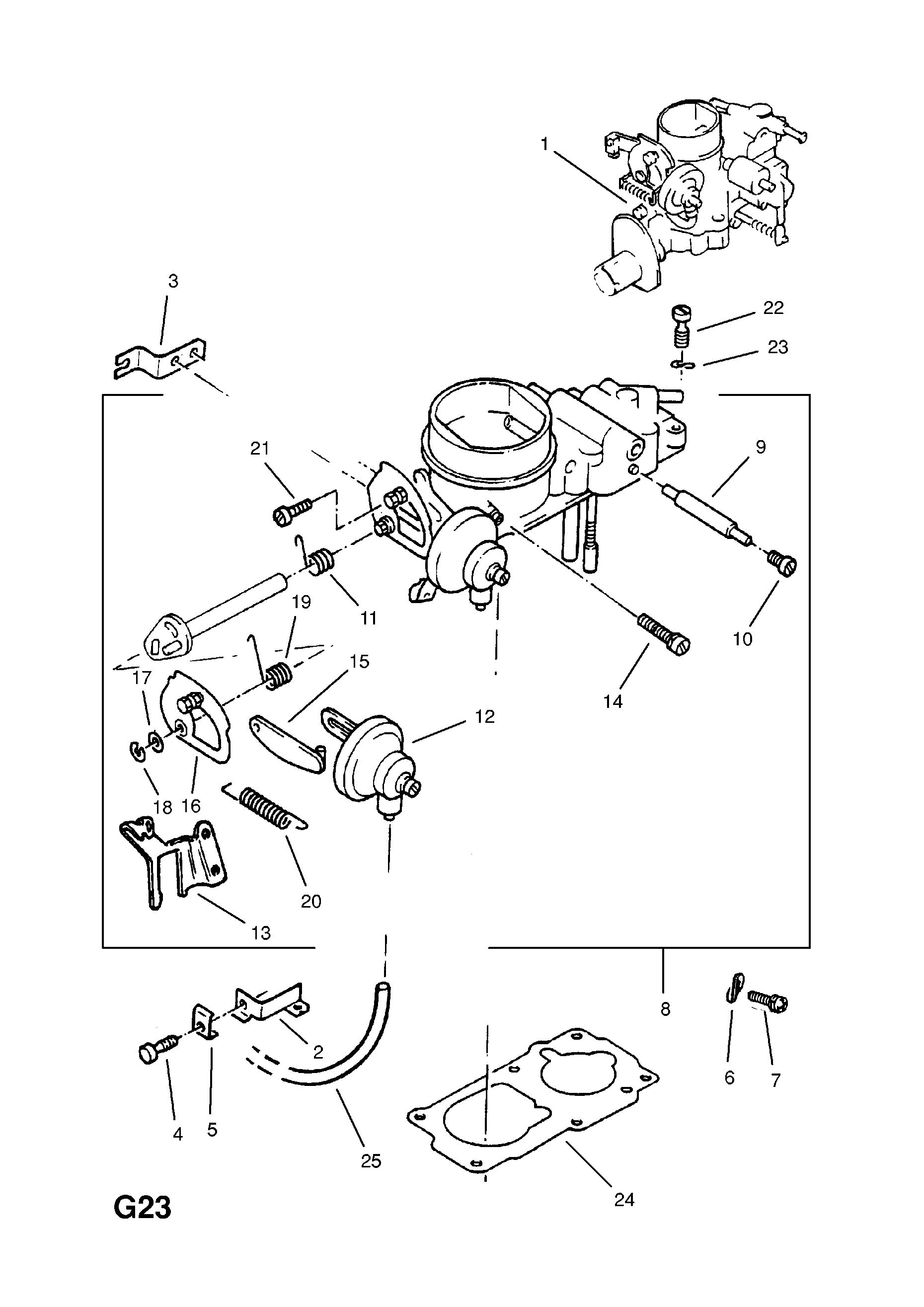 CARBURETTER (CONTD.) <small><i>[13S[LX9] PETROL ENGINE (USED WITH MANUAL TRANSMISSION) (PIERBURG TYPE) (CONTD.)]</i></small>
