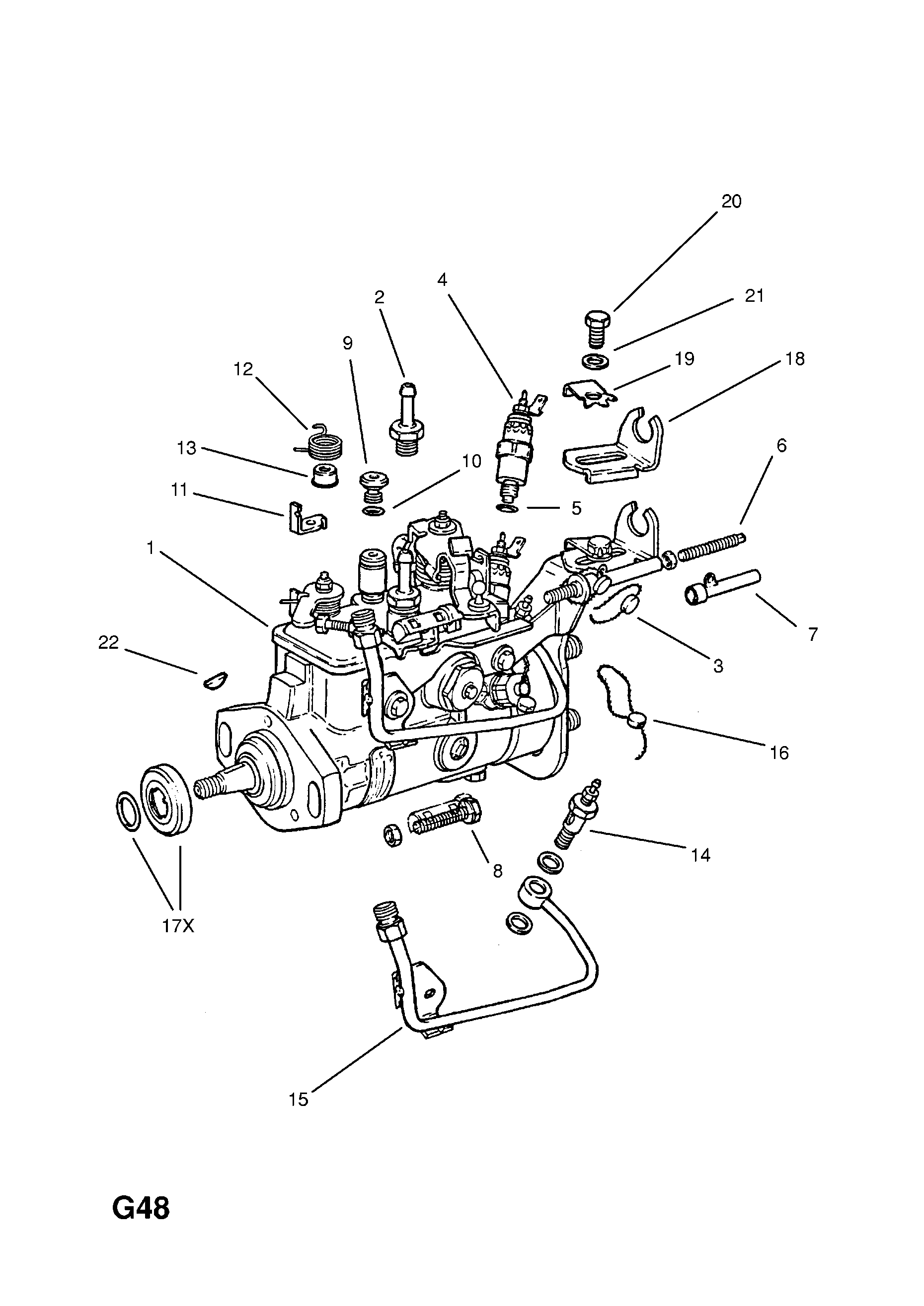 FUEL INJECTION PUMP (CONTD.) <small><i>[17D[LU7],17DR[LU7] DIESEL ENGINES (CAV-ROTODIESEL) (USED WITH FIVE SPEED MANUAL TRANSMISSION)]</i></small>