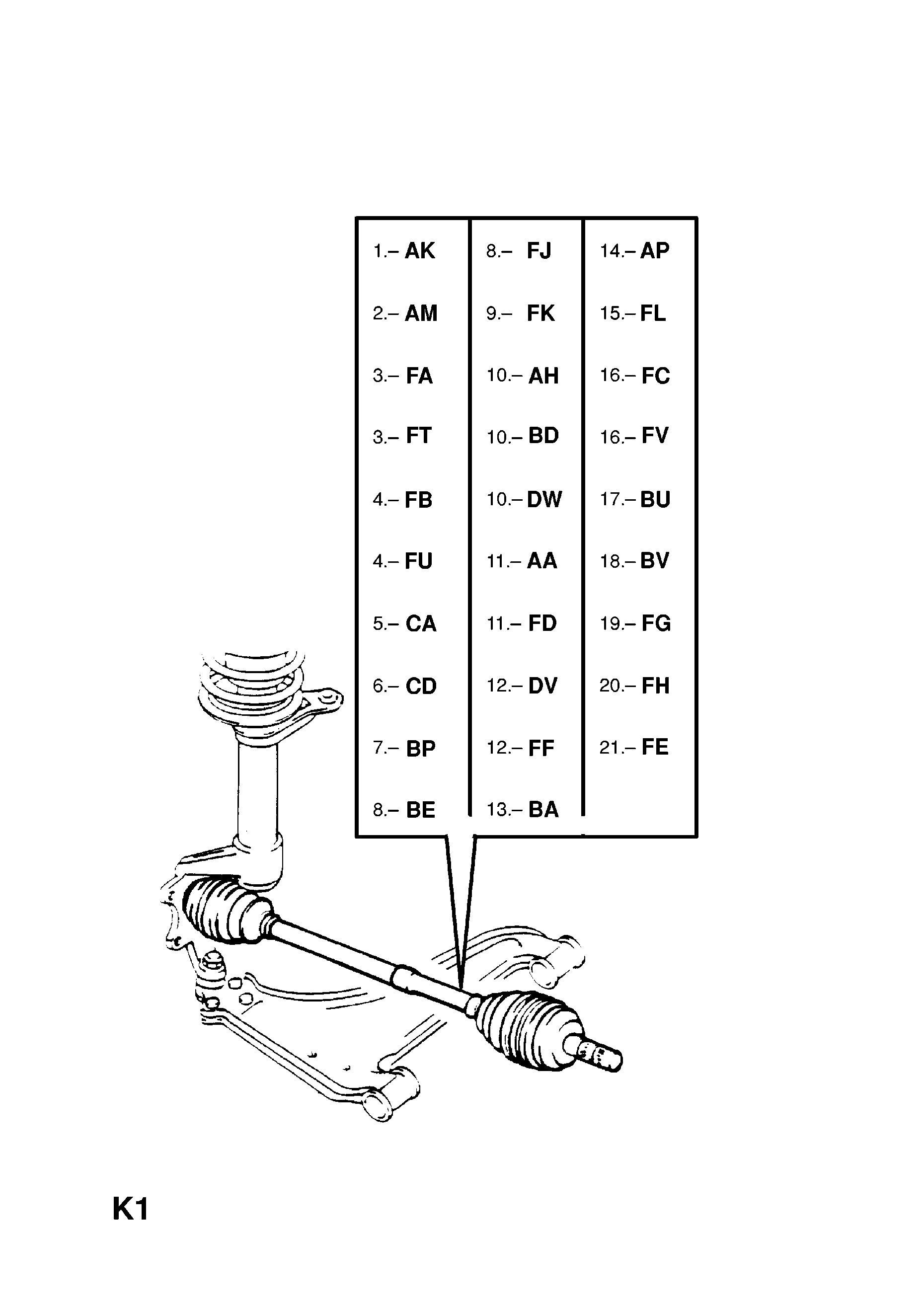 FRONT AXLE DRIVE SHAFT <small><i>[MANUAL TRANSMISSION]</i></small>