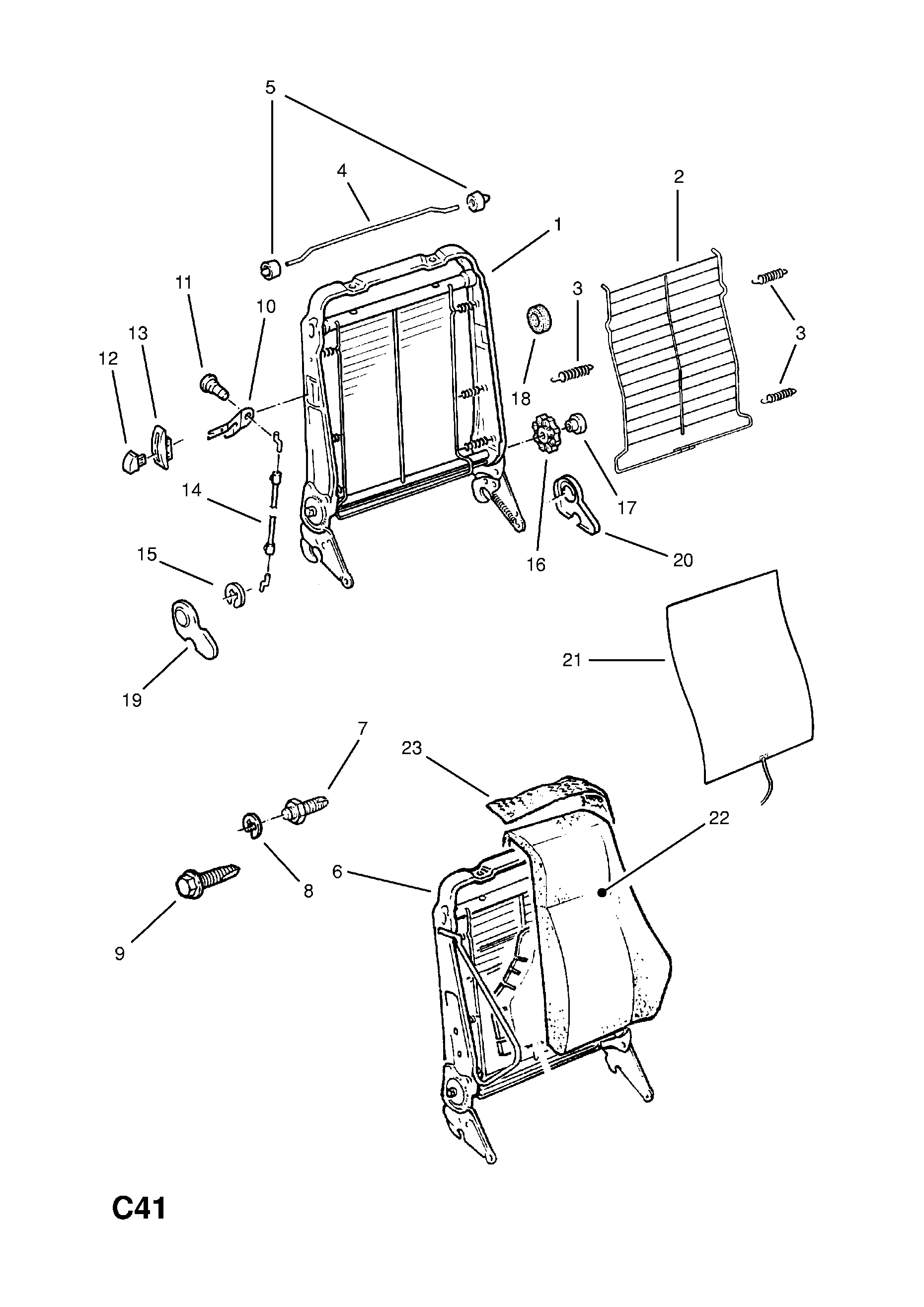 ADJUSTER MECHANISM COVERS <small><i>[HATCH,SALOON (33,34,39)]</i></small>