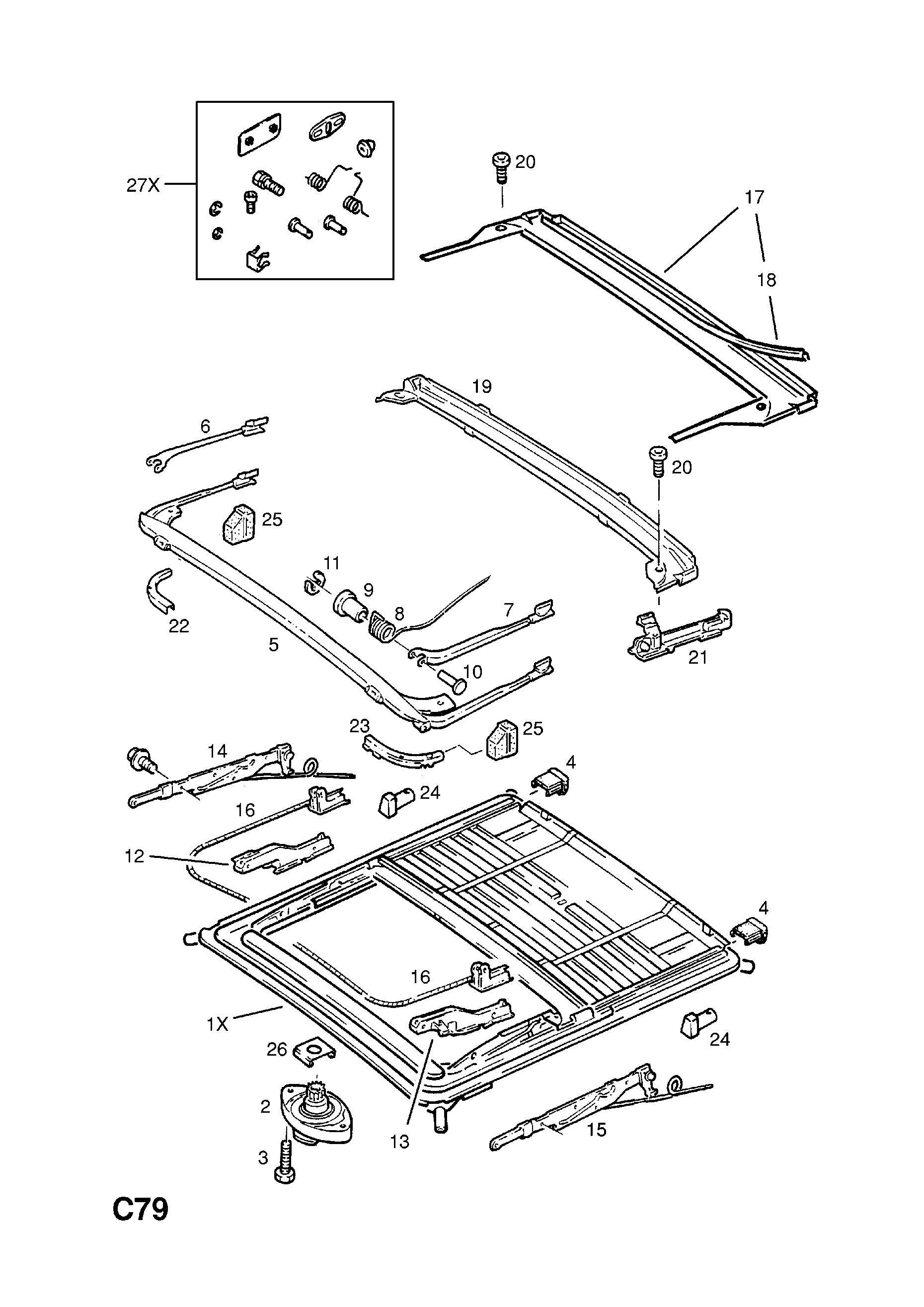 SUN ROOF (CONTD.) <small><i>[HATCH,SALOON,ESTATE (33,34,35,36,39,43,44,46,49)]</i></small>