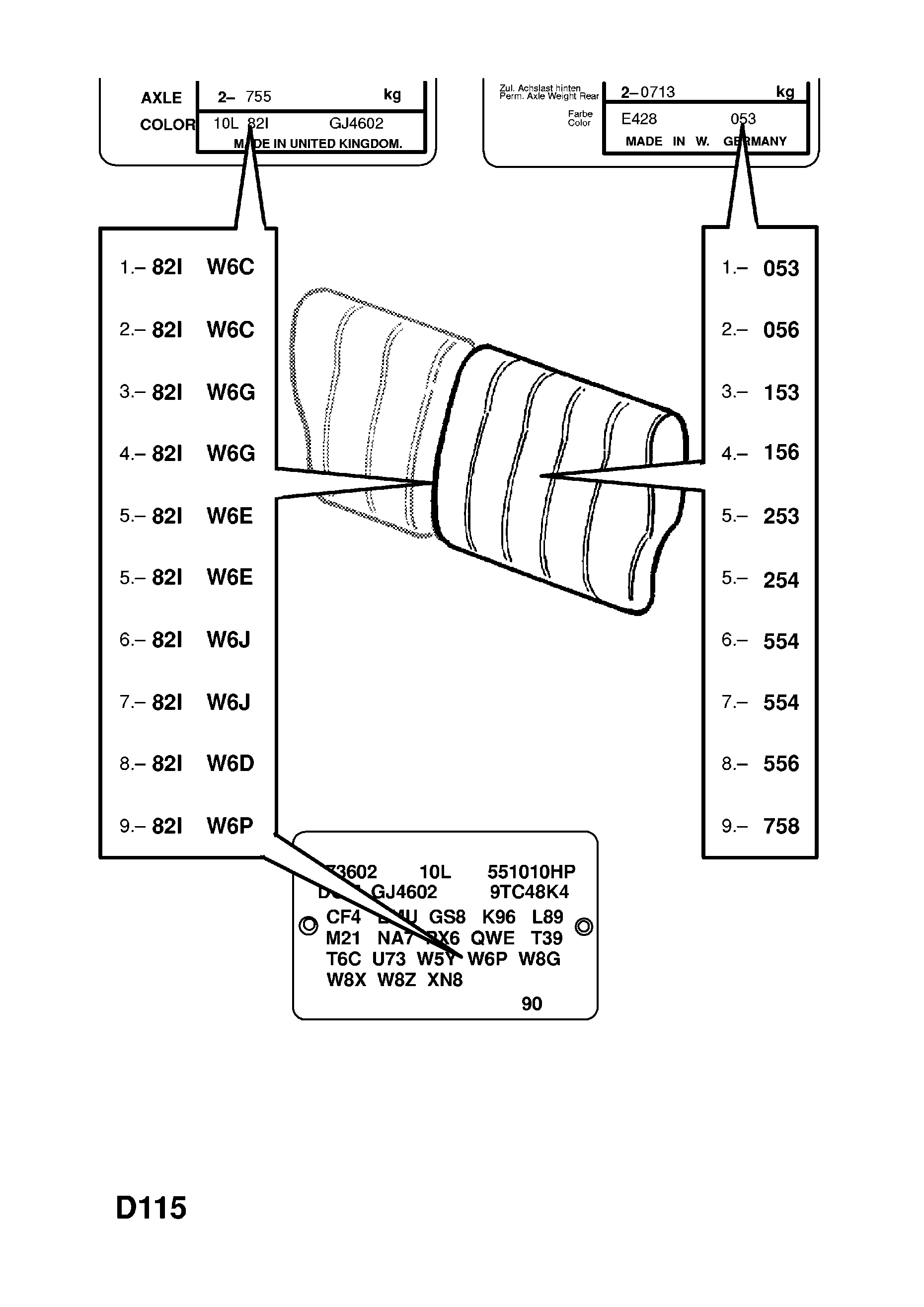 ORNAMENT SPATE / PERNĂ (CONTD.) <small><i>[ESTATE (35,36,45,46) (PENTRU SCAUN DIVIZAT) (STOFĂ) (CONTD.)]</i></small>