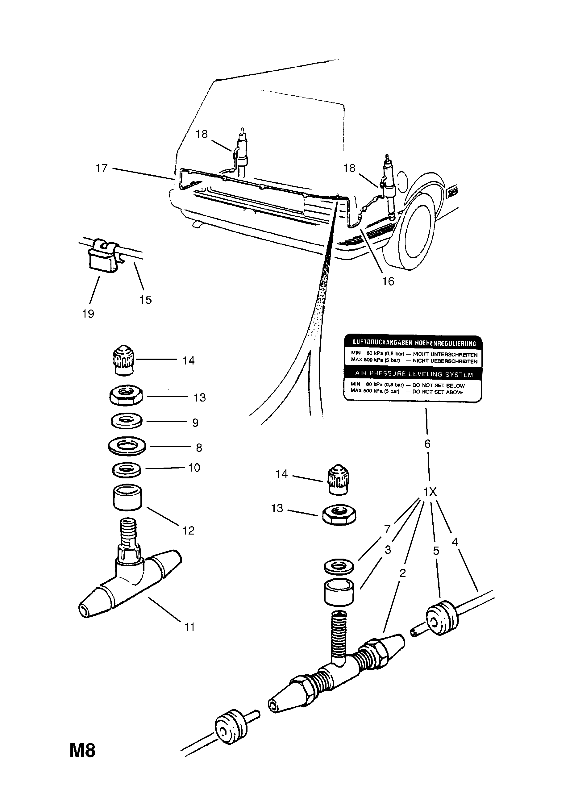 REAR SUSPENSION LEVELLING DEVICE (CONTD.) <small><i>[HATCH,SALOON,ESTATE,VAN (33,34,35,36,37,39,43,44,45,46,47,49) (CONTD.)]</i></small>