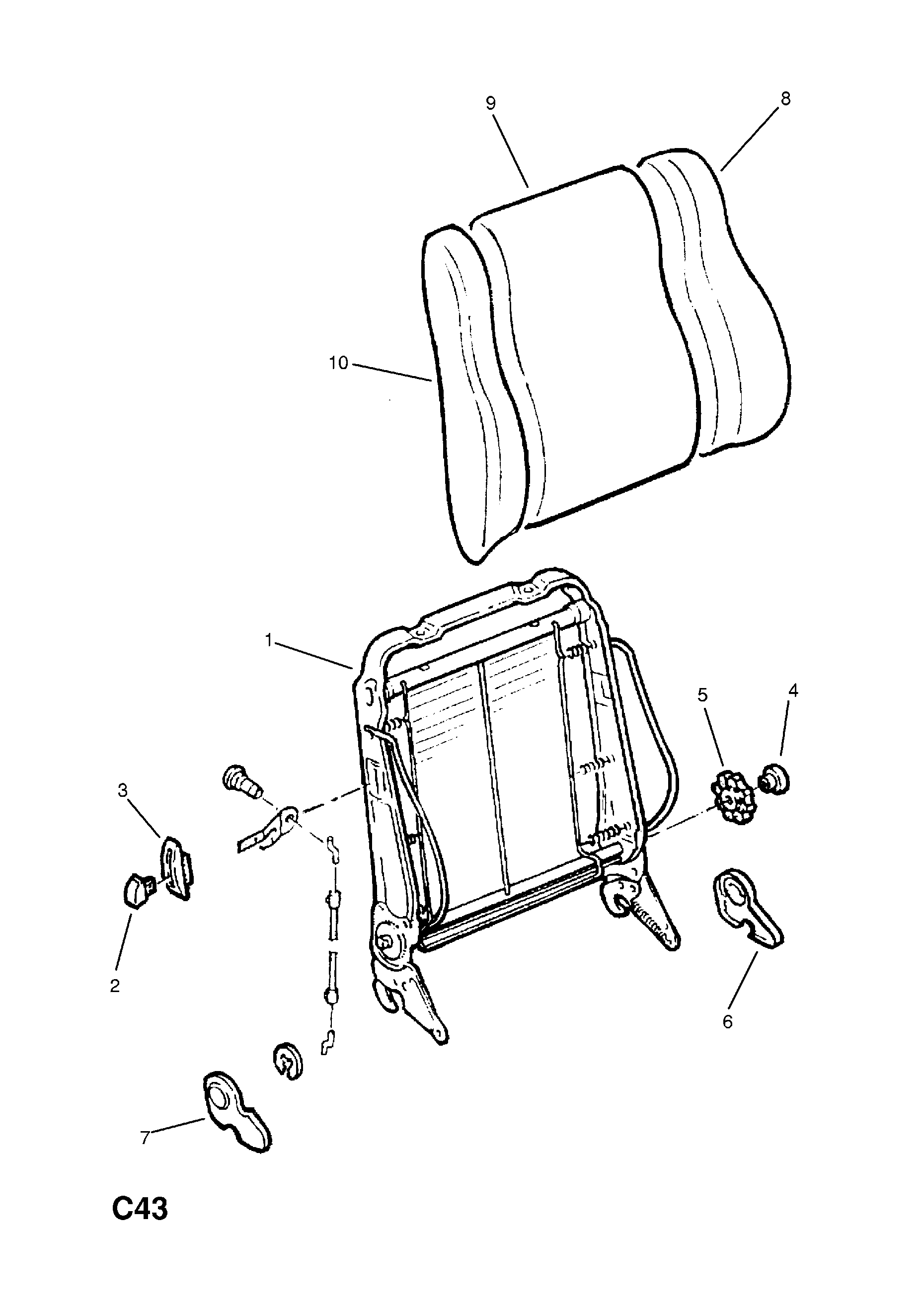 ADJUSTER MECHANISM COVERS <small><i>[USED WITH RECARO SEATS]</i></small>