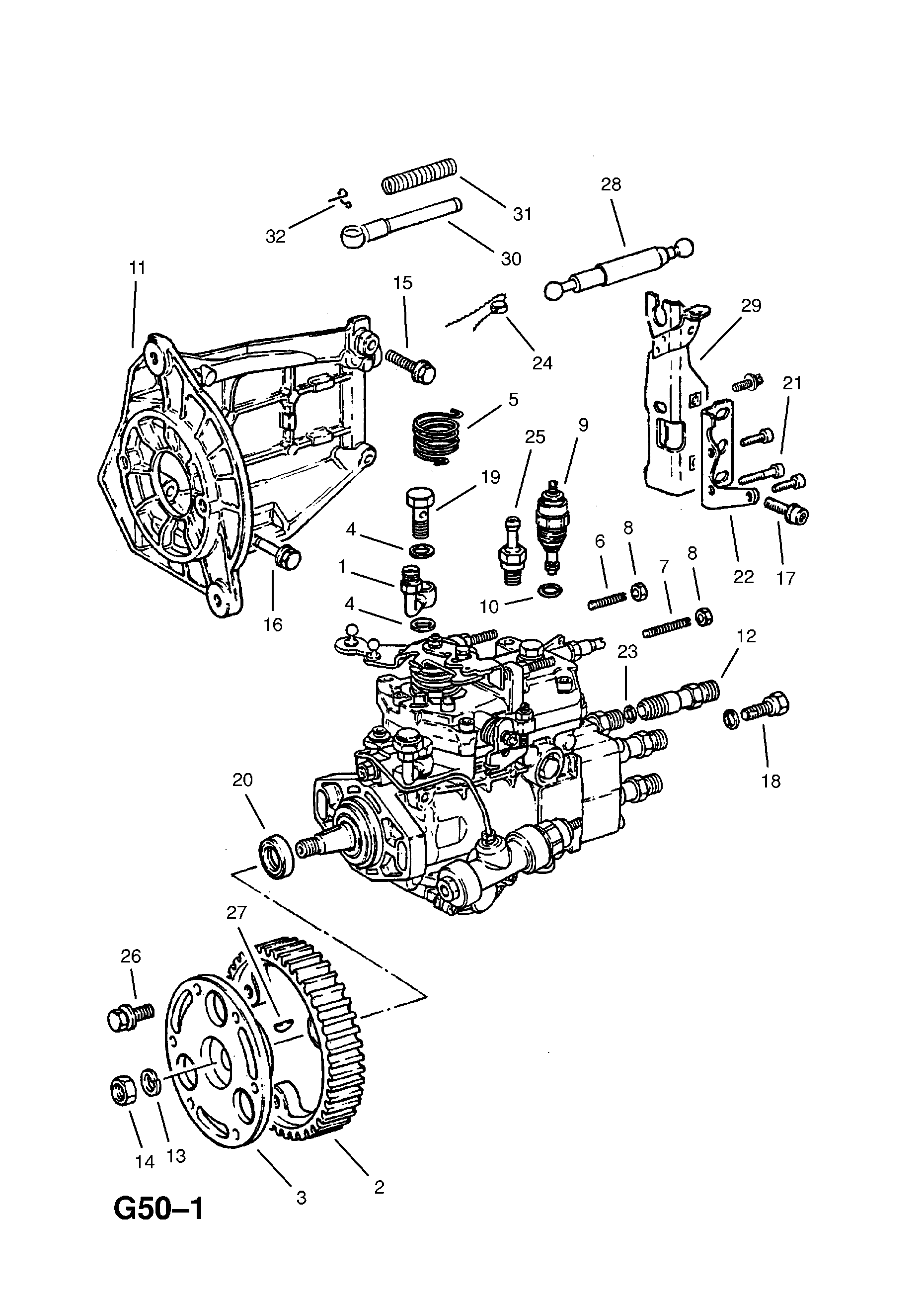 FUEL INJECTION PUMP (CONTD.) <small><i>[17D[LU7],17DR[LU7] DIESEL ENGINES (USED WITH AUTOMATIC TRANSMISSION)]</i></small>