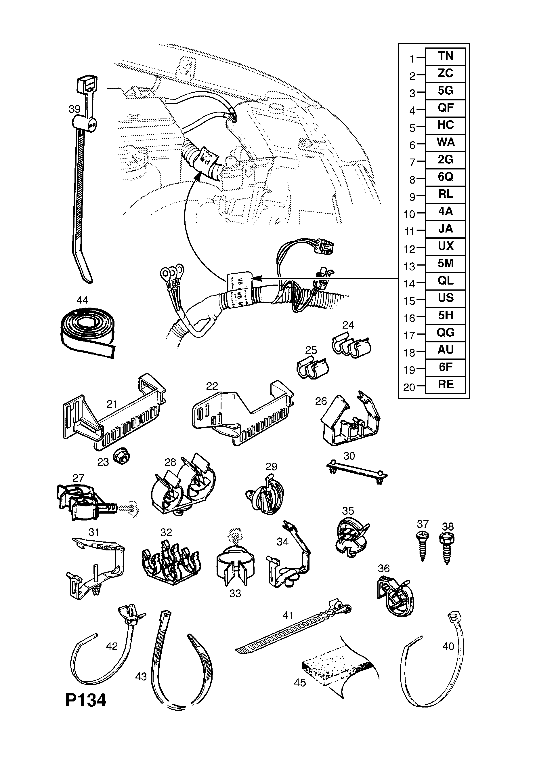 KABLO DEMETI-KAROSERI <small><i>[GSI HATCH (54,M08)]</i></small>