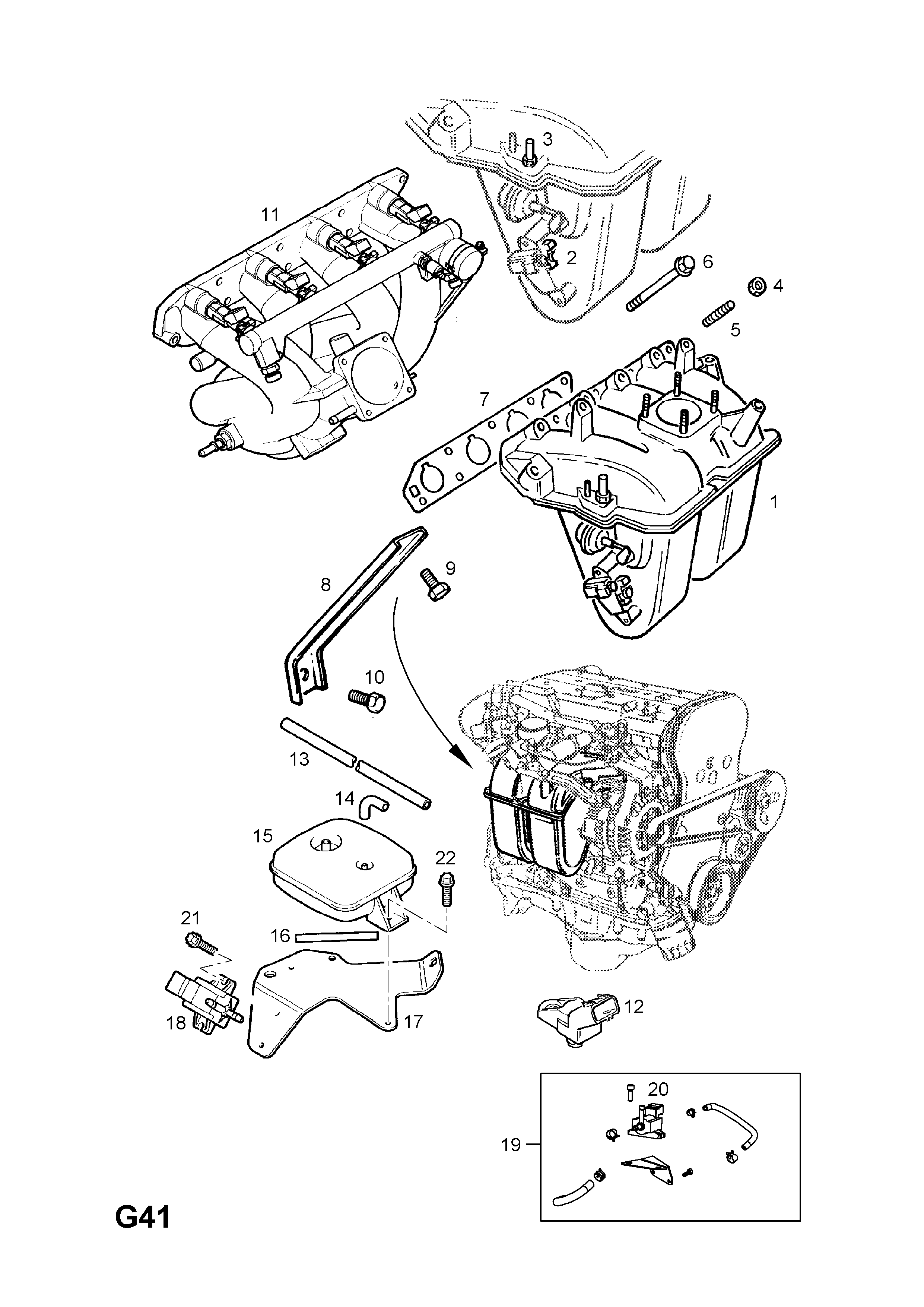 INDUCTION MANIFOLD (CONTD.) <small><i>[Z20LET[L70] PETROL ENGINE]</i></small>