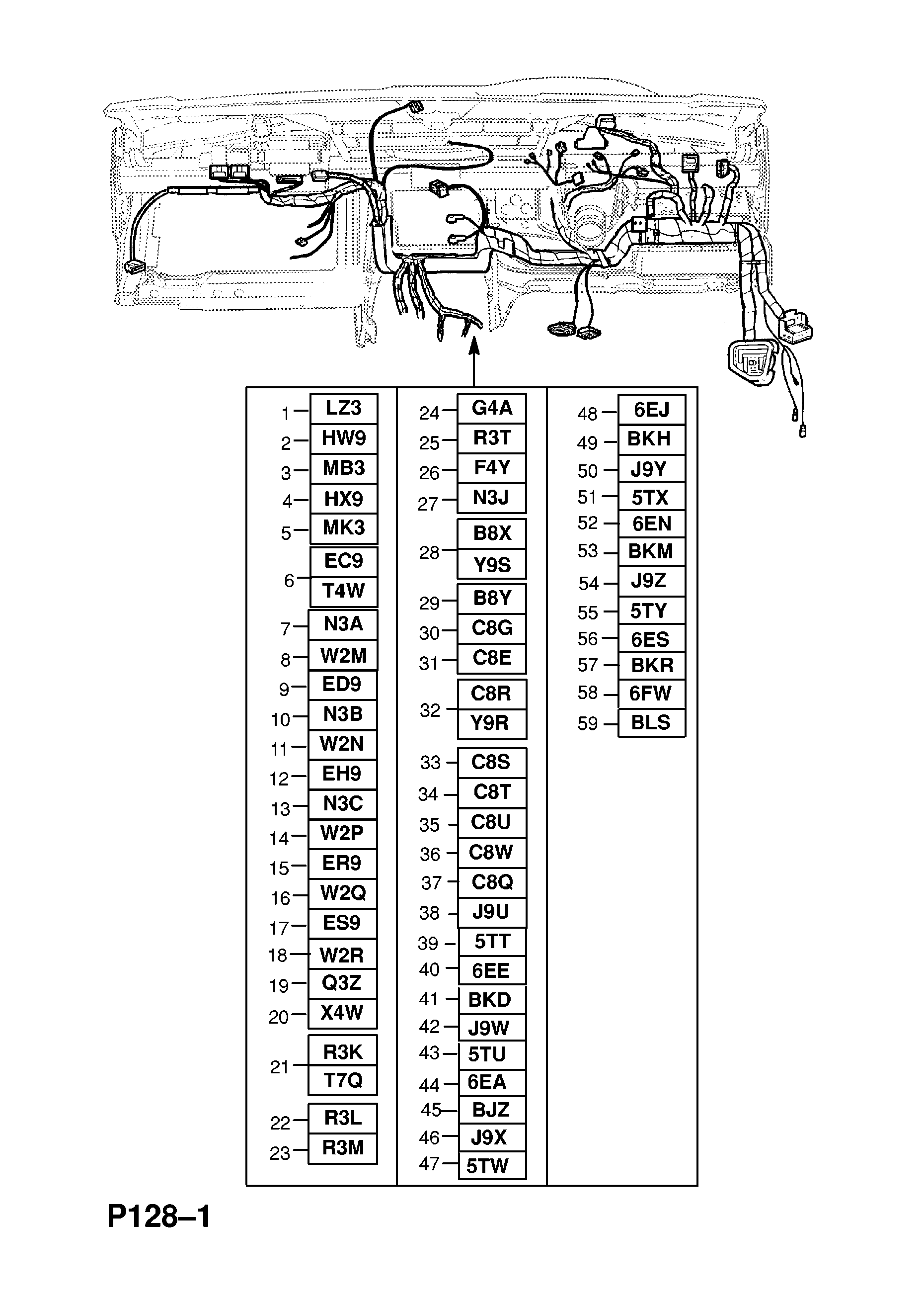 INSTRUMENT PANEL WIRING HARNESS (CONTD.) <small><i>[CONVERTIBLE (F67) (RHD)]</i></small>