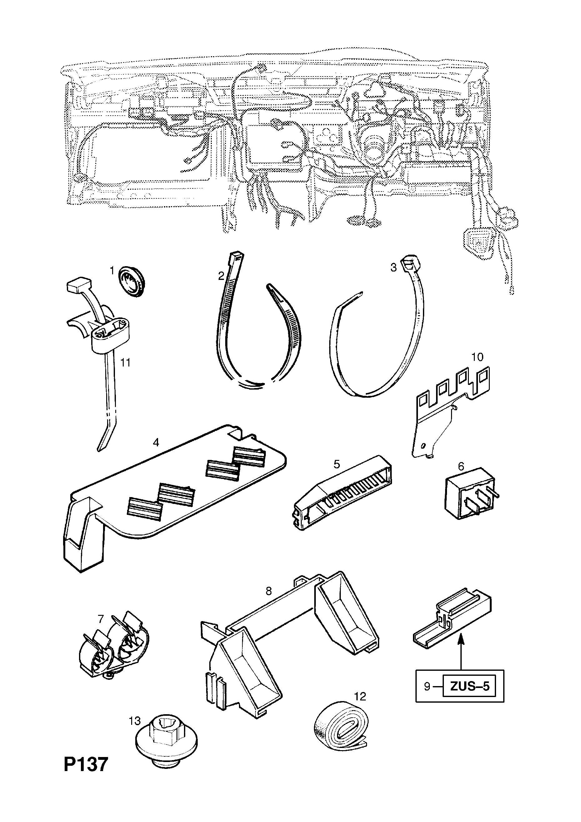 INSTRUMENT PANEL WIRING HARNESS FITTINGS <small><i>[CONVERTIBLE (F67)]</i></small>
