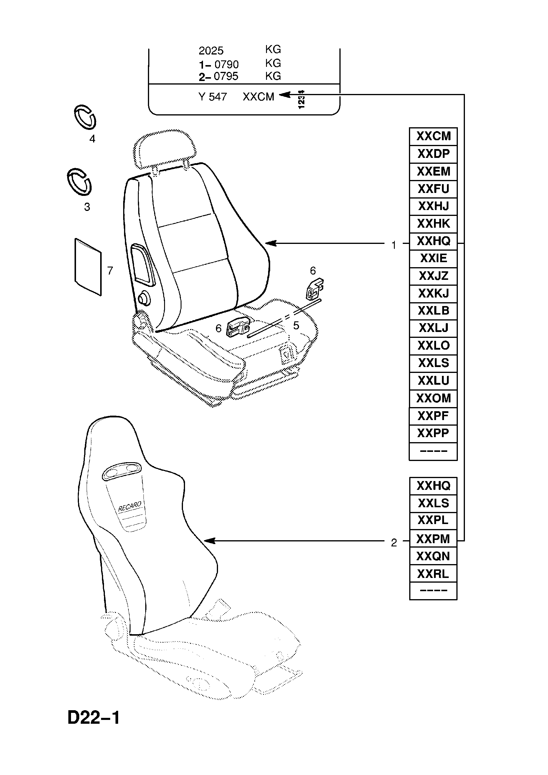 BACK / SQUAB TRIM (CONTD.) <small><i>[CONVERTIBLE,COUPE (F07,F67) (FOR SIDE AIR BAG)]</i></small>