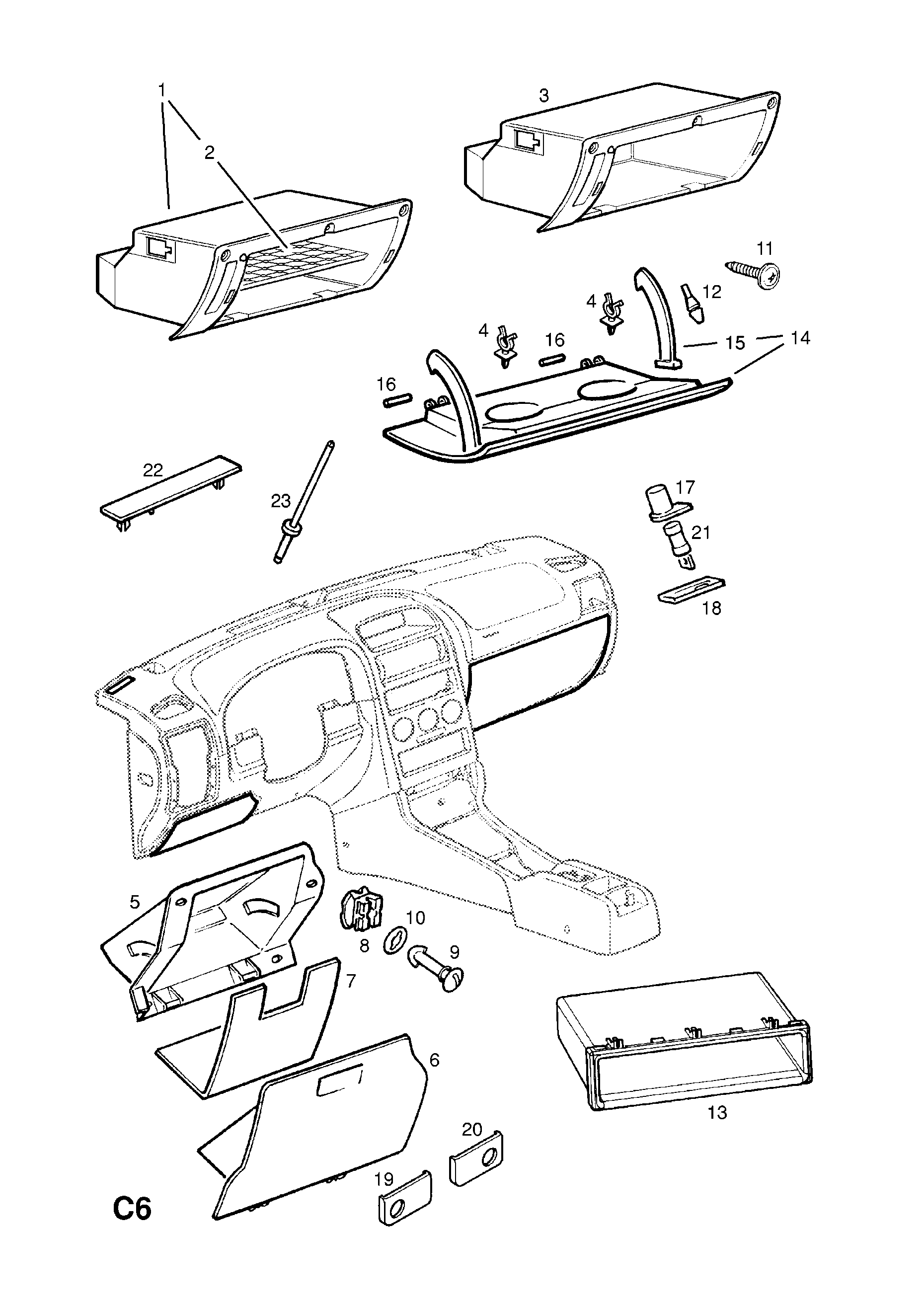 INSTRUMENT PANEL VEHICLE IDENTIFICATION PLATE FITTINGS <small><i>[HATCH,CONVERTIBLE,SALOON,COUPE,ESTATE,VAN (F07,F08,F35,F48,F67,F69,F70)]</i></small>