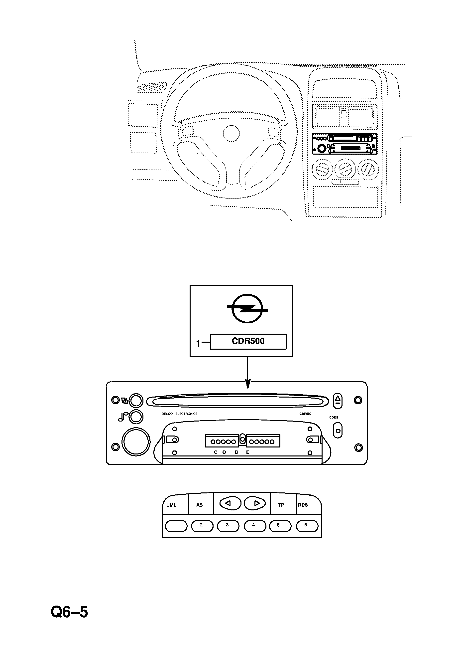 RADIO COMPACT DISC (RICAMBIO) <small><i>[ECCETTO VAUXHALL]</i></small>