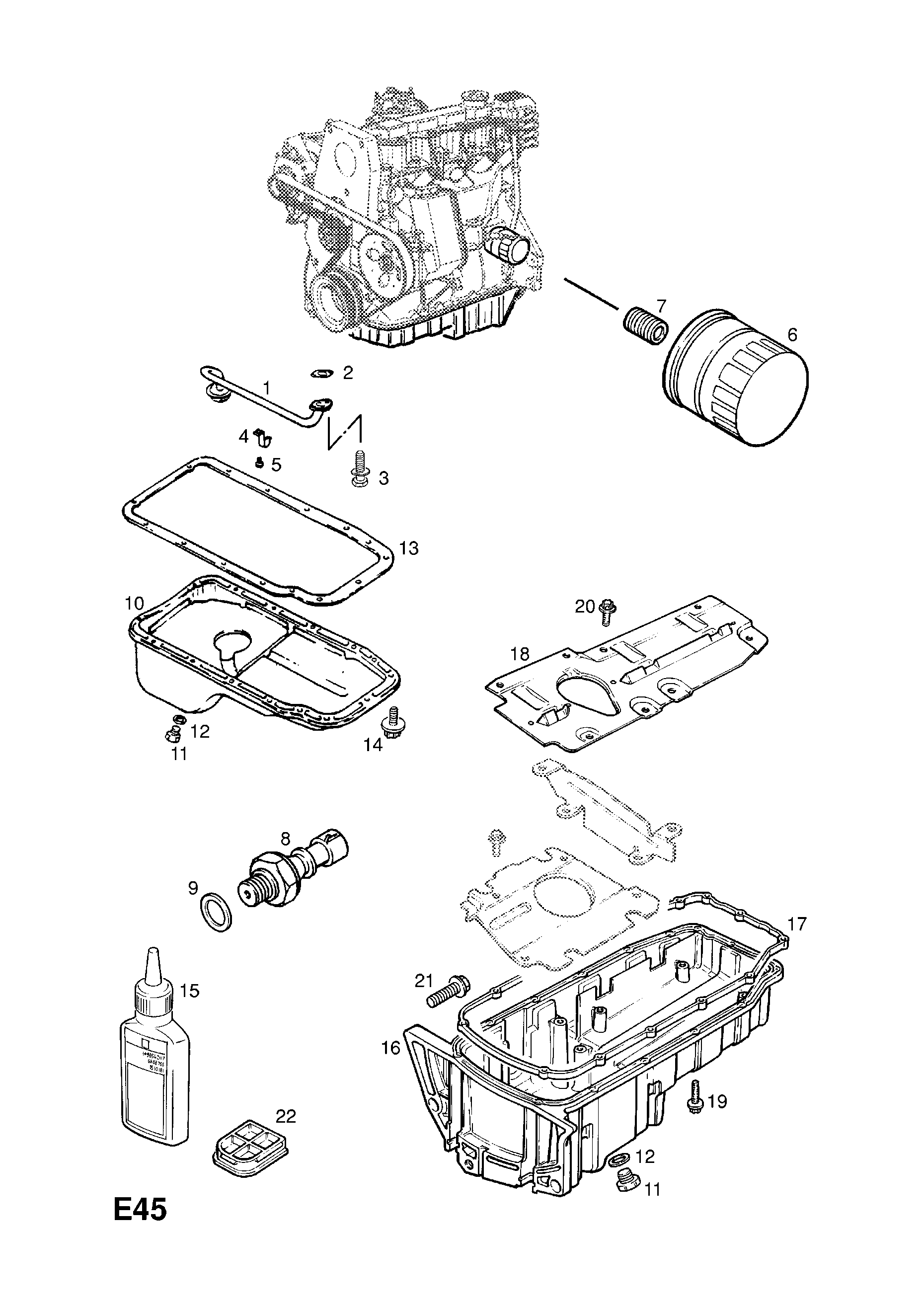 OIL PAN AND FITTINGS <small><i>[EXCEPT AIR CONDITIONING]</i></small>