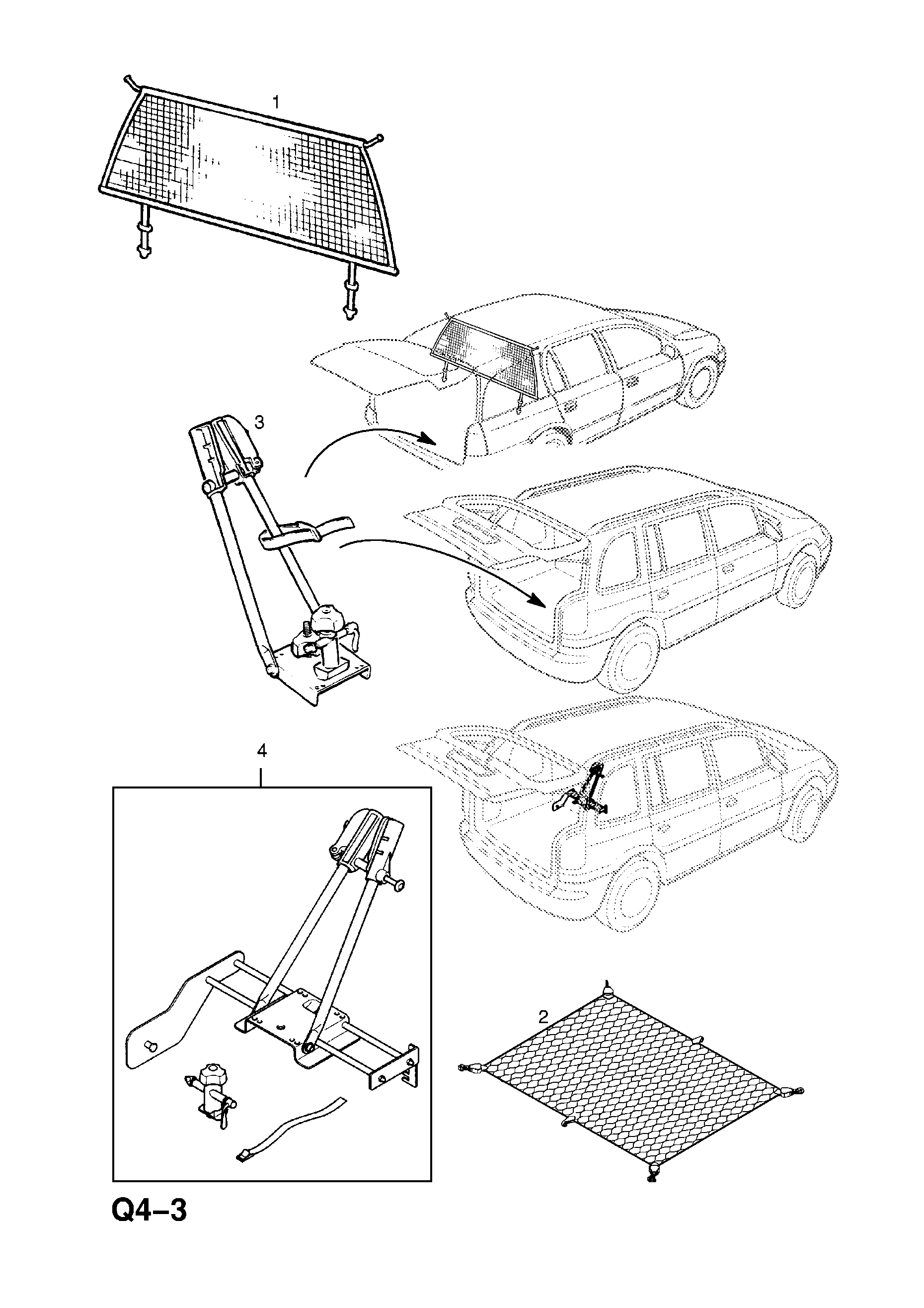 LOAD COMPARTMENT CARRIER SYSTEM <small><i>[ESTATE (F35)]</i></small>