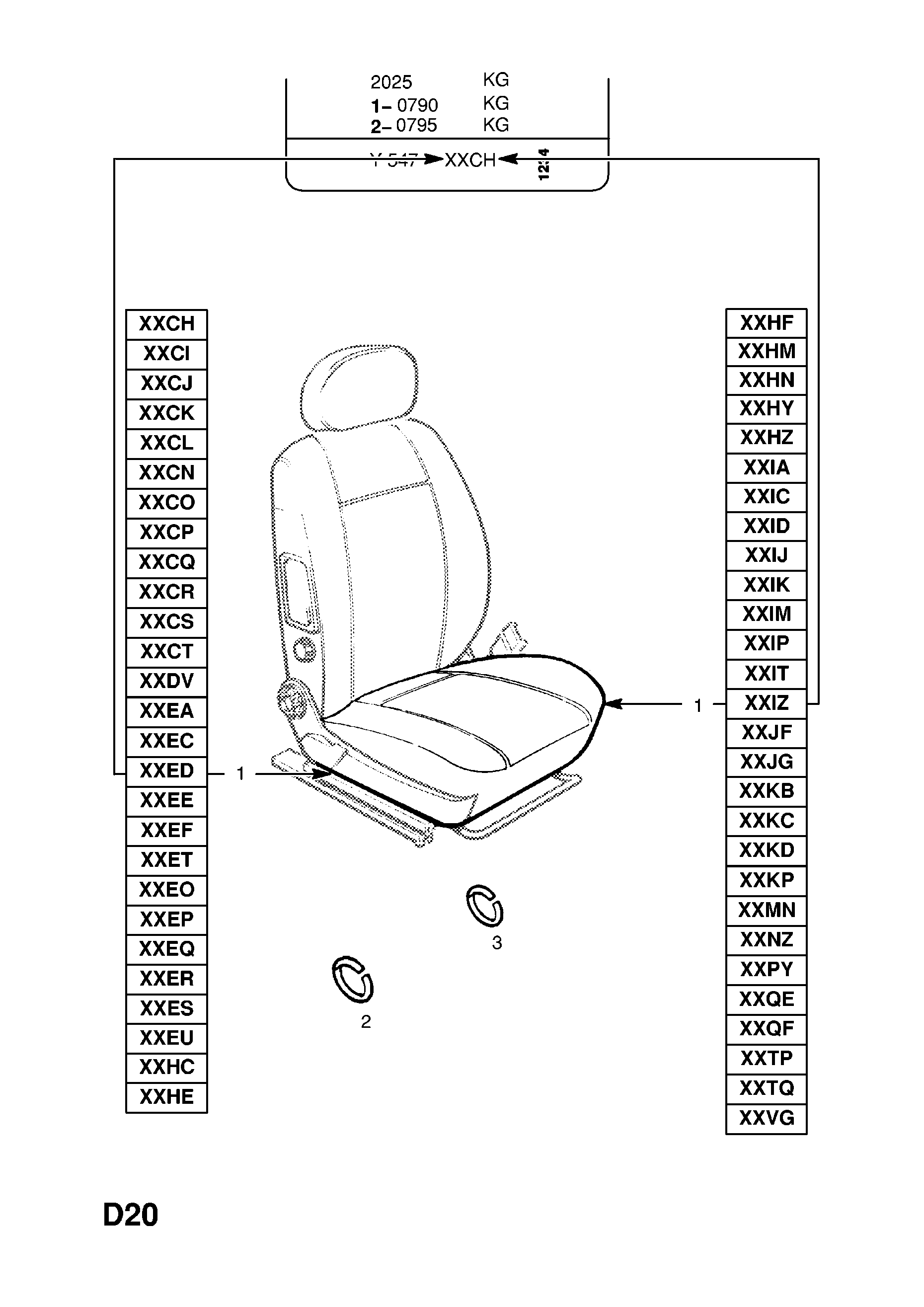 CUSHION TRIM <small><i>[MONOCAB (F75) (EXCEPT SPORTS SEAT)]</i></small>