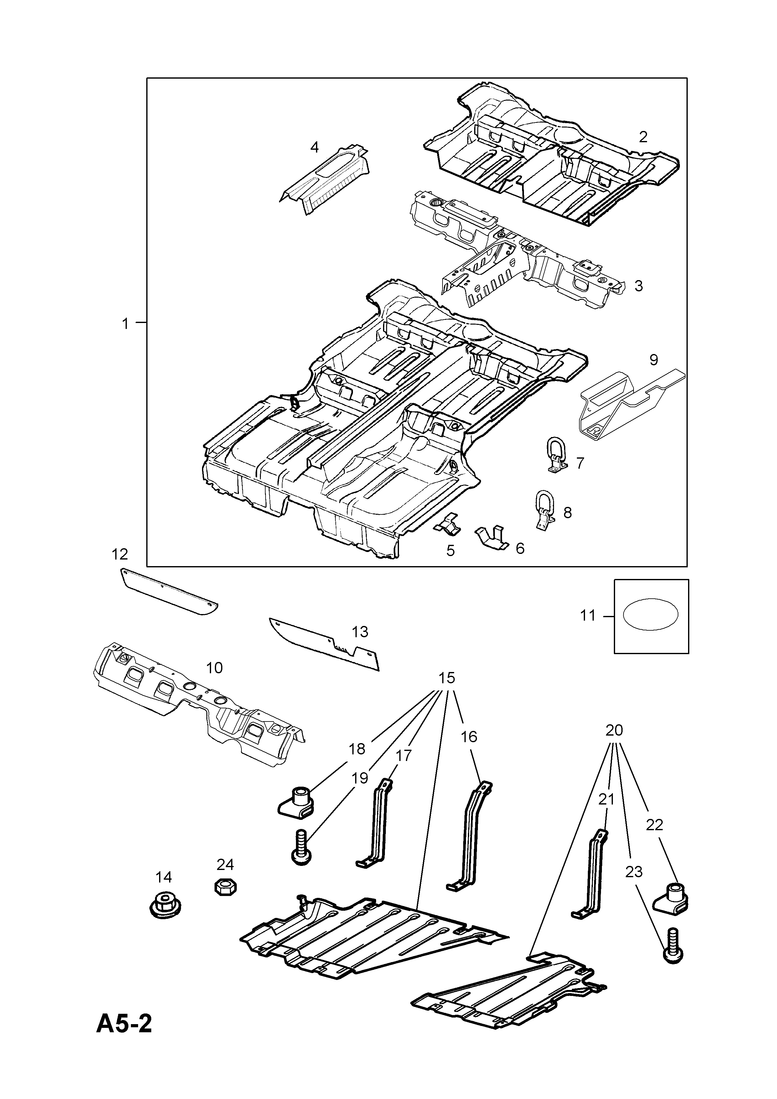 DIFFUSER AND FIXINGS <small><i>[HATCH (F08,F48)]</i></small>