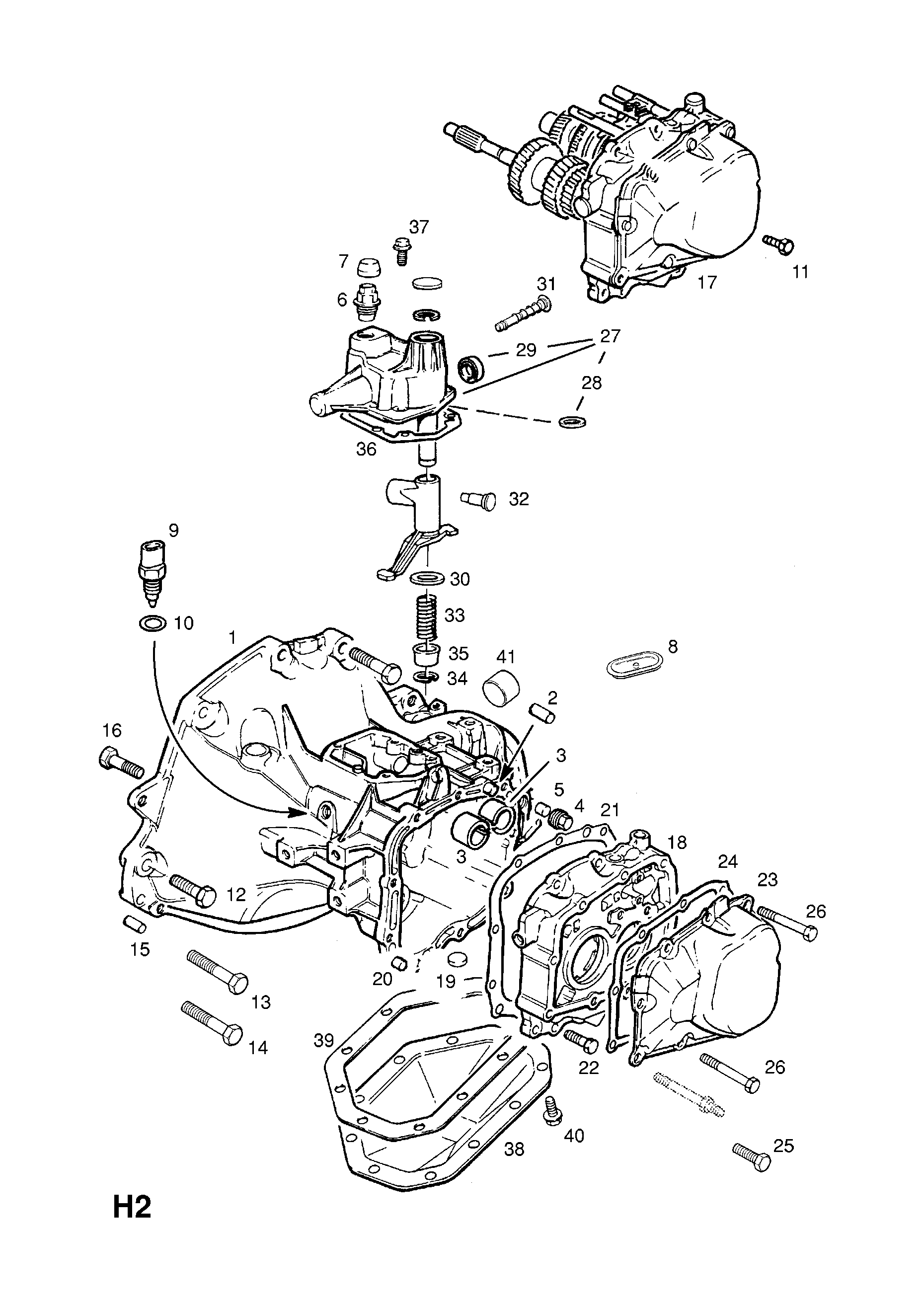 TRANSMISSION CASE AND COVERS