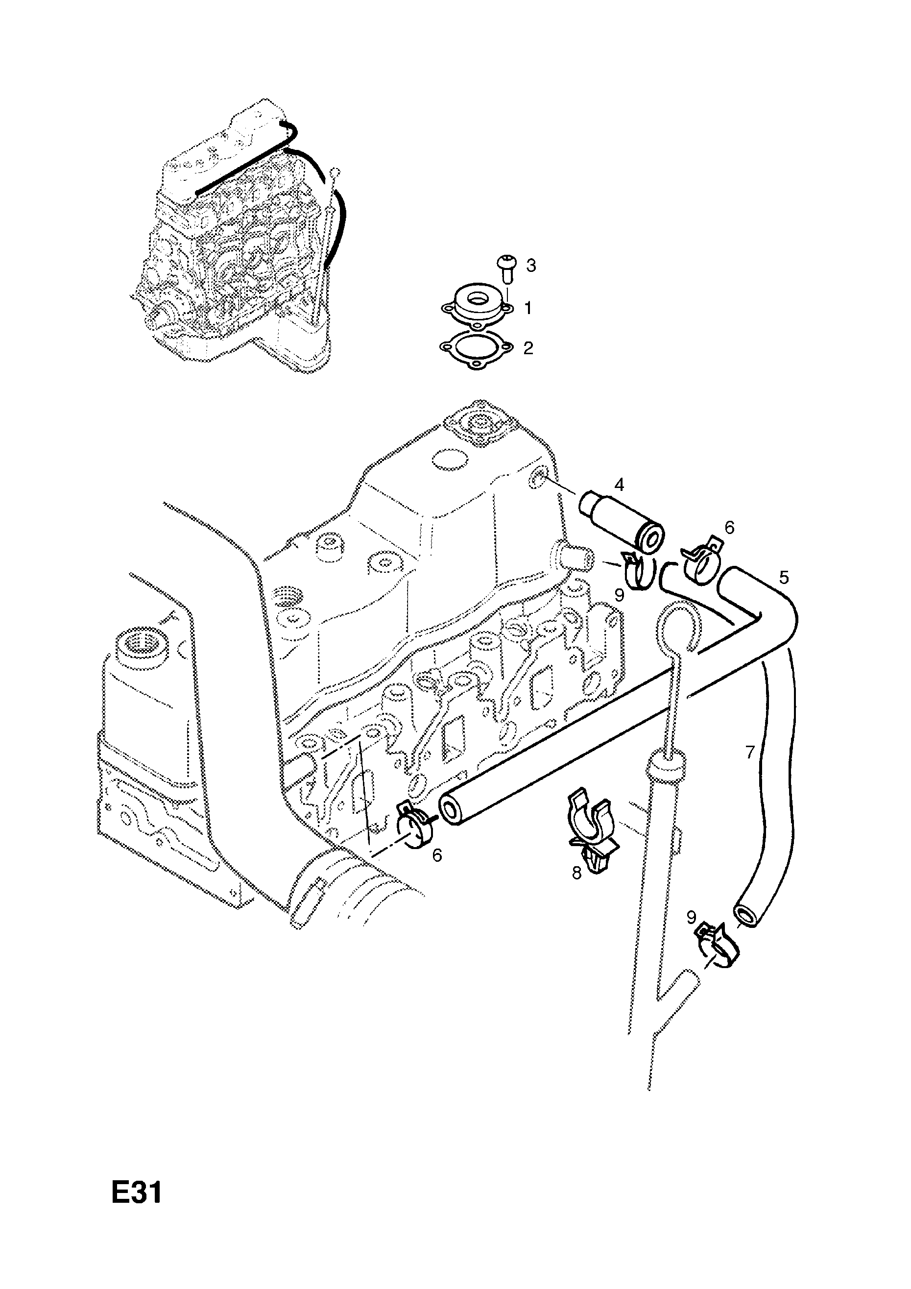 CRANKCASE VENTILATION OPEL CAMPO