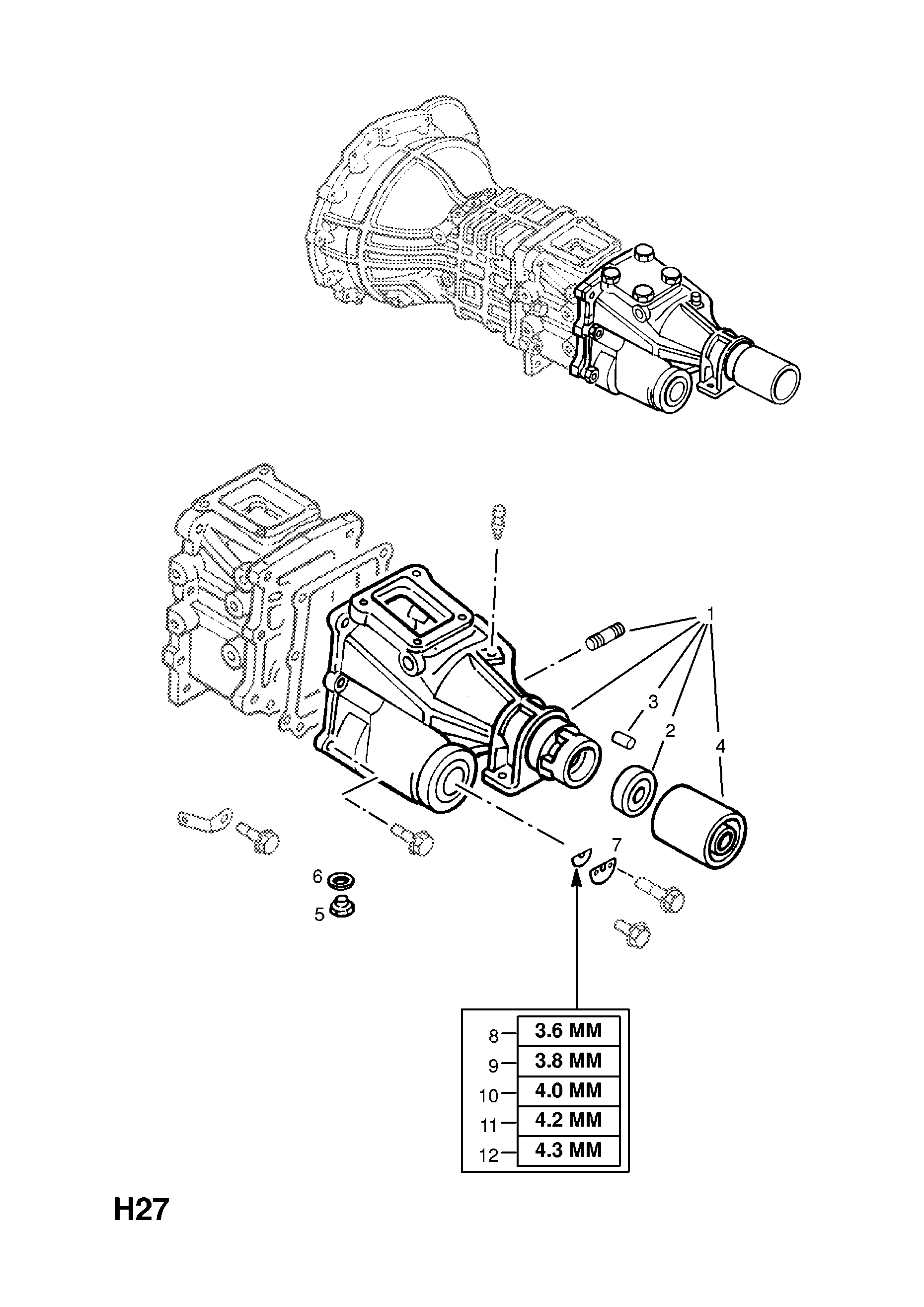 TRANSMISSION CASE AND COVERS (CONTD.) [REAR TRANSFER CASING 25TD TURBO