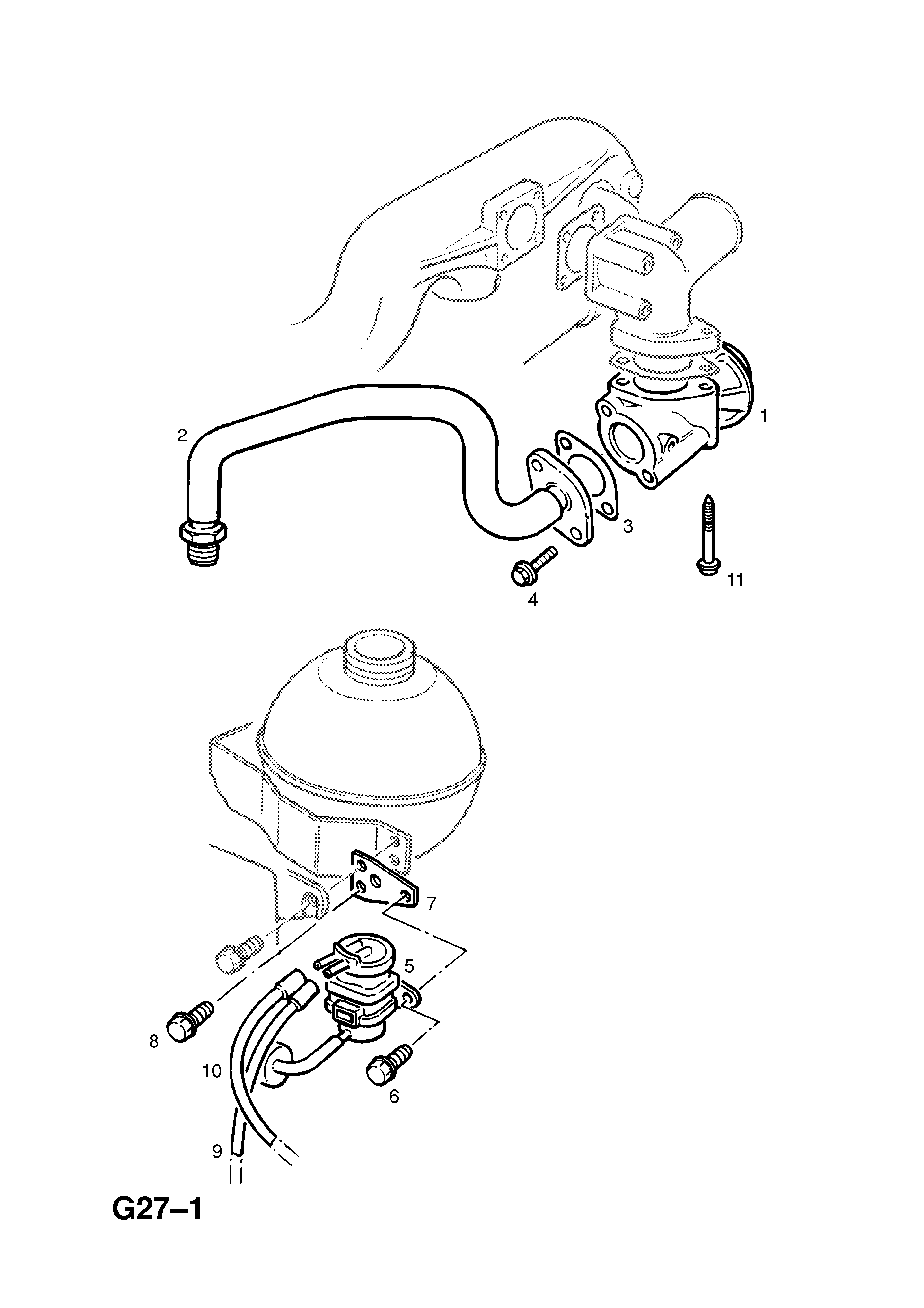 EXHAUST GAS RECIRCULATION (CONTD.) <small><i>[25TD DIESEL ENGINE]</i></small>